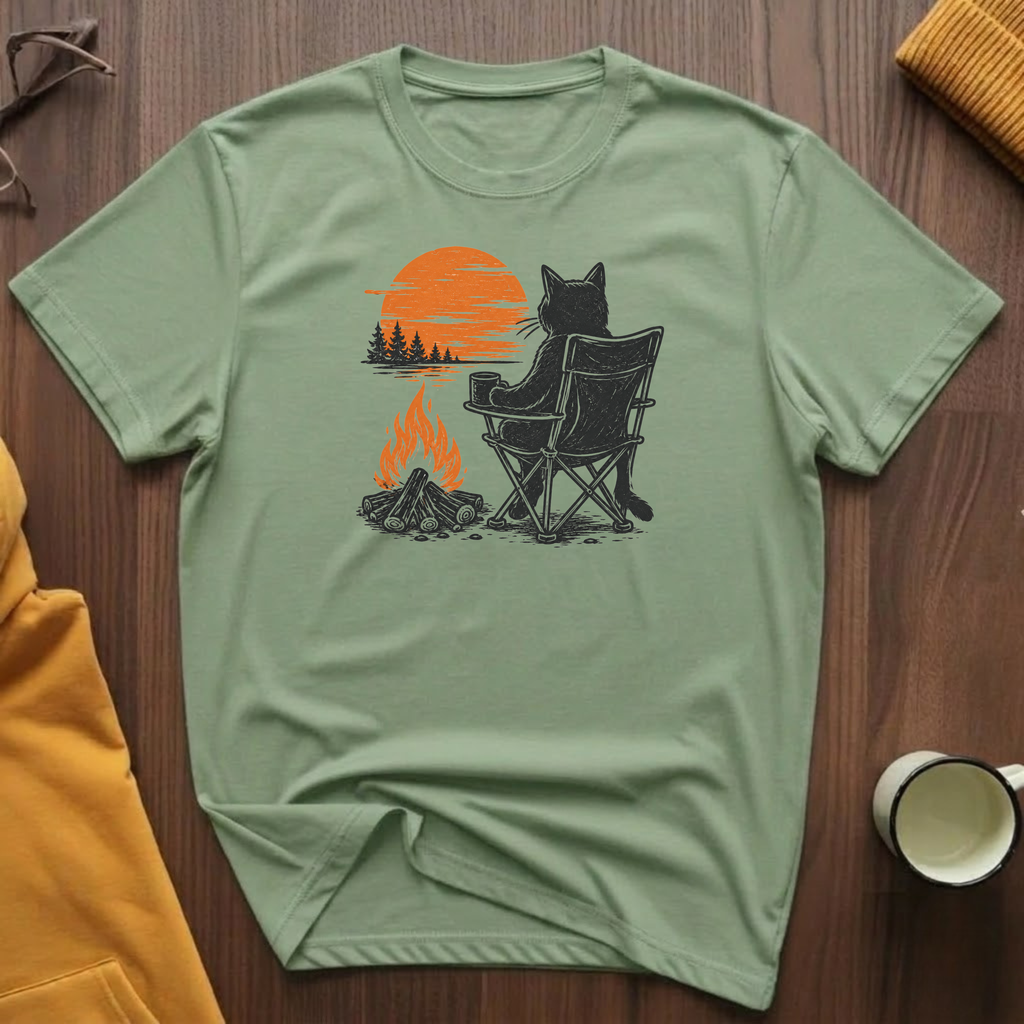 Campfire Cat 4 T-Shirt