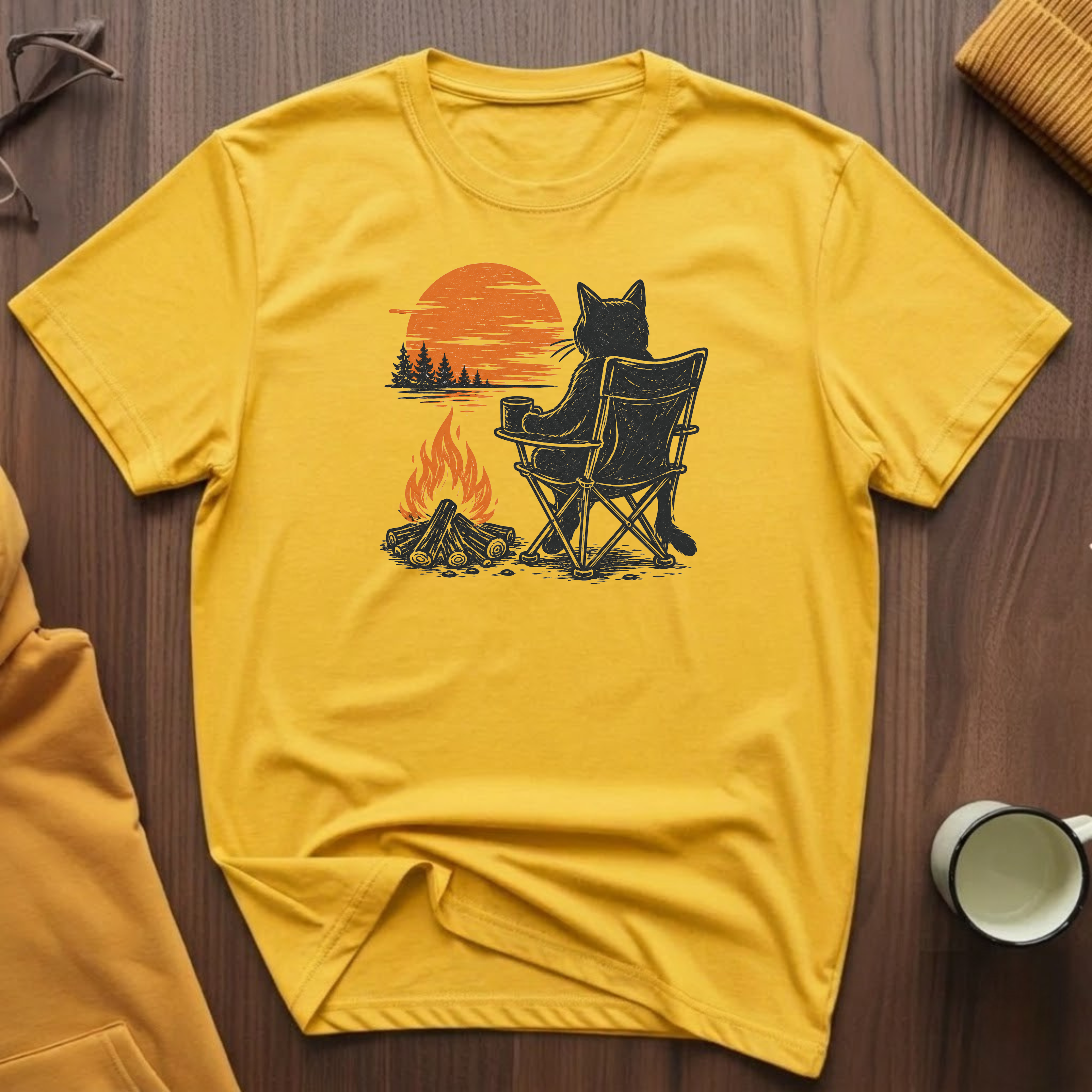 Campfire Cat 4 T-Shirt