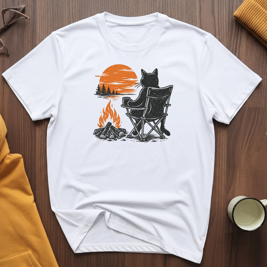 Campfire Cat 4 T-Shirt