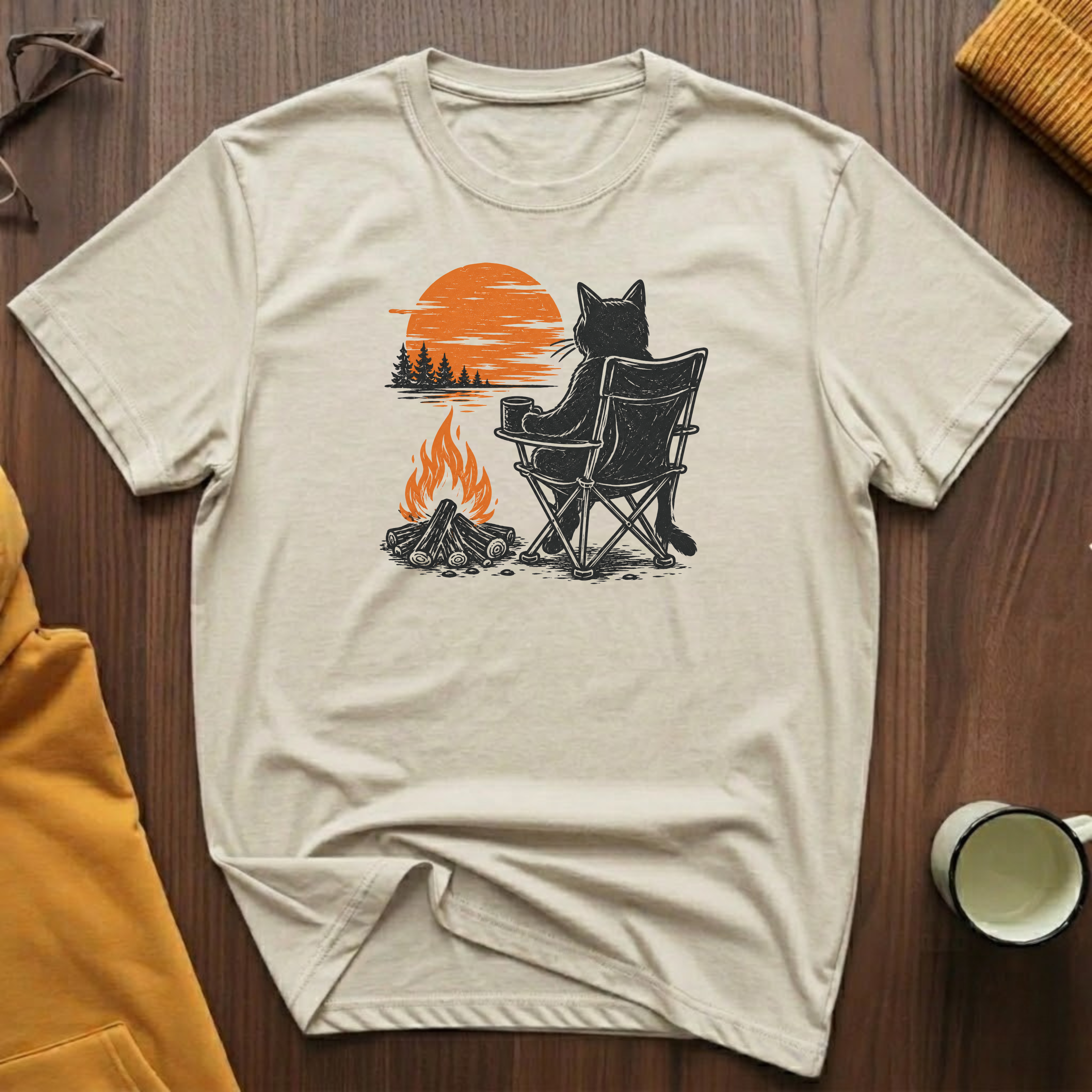 Campfire Cat 4 T-Shirt
