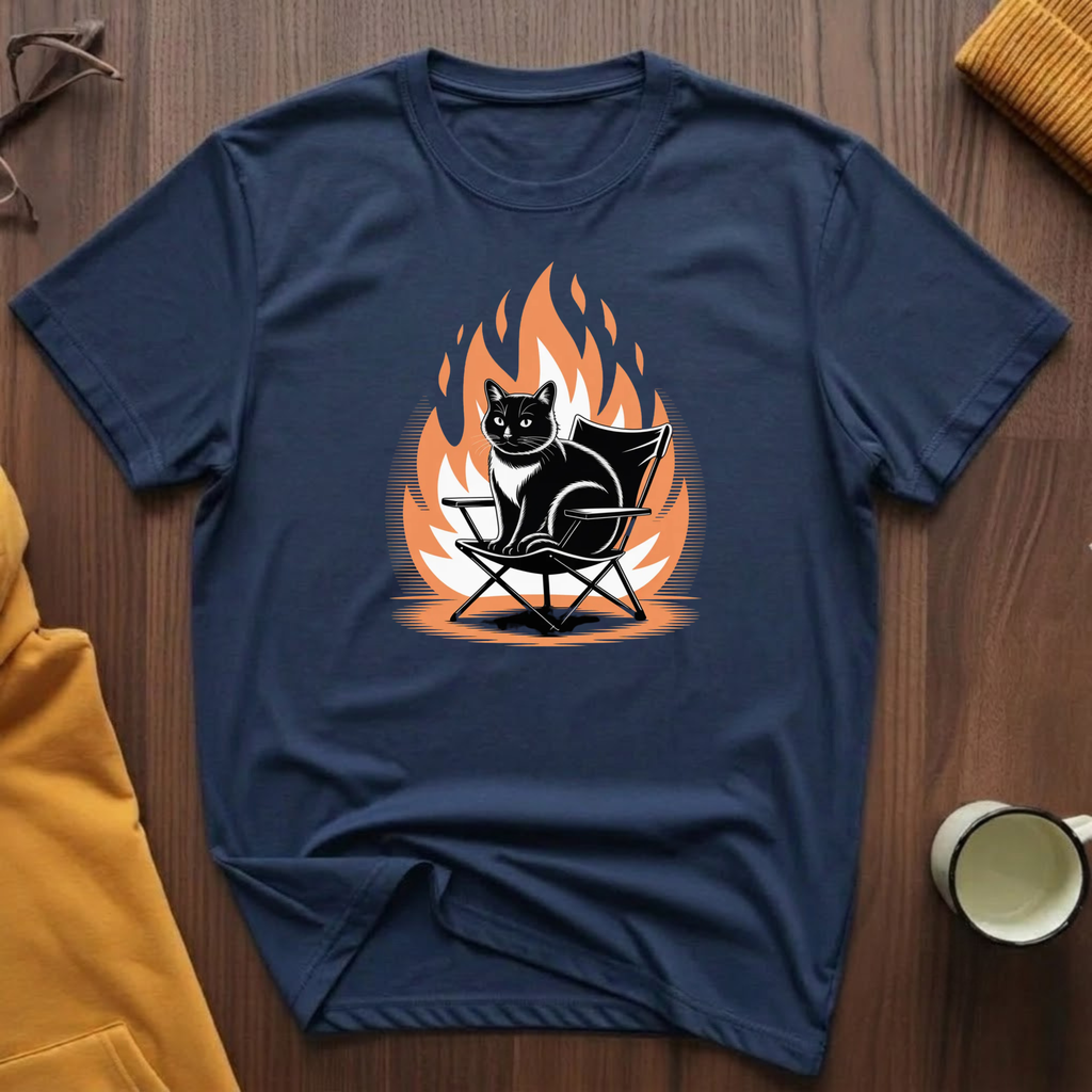 Campfire Cat 2 T-Shirt