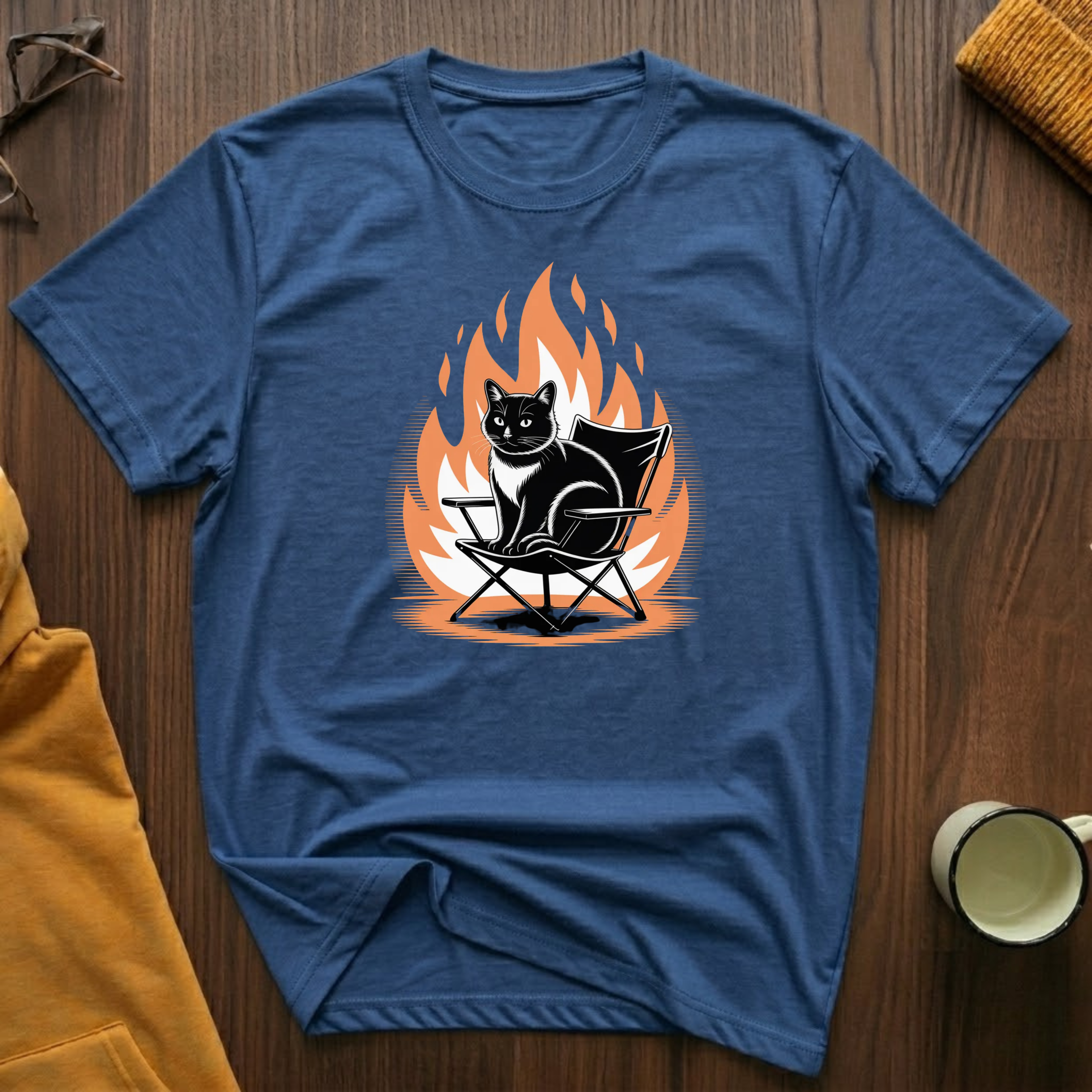 Campfire Cat 2 T-Shirt