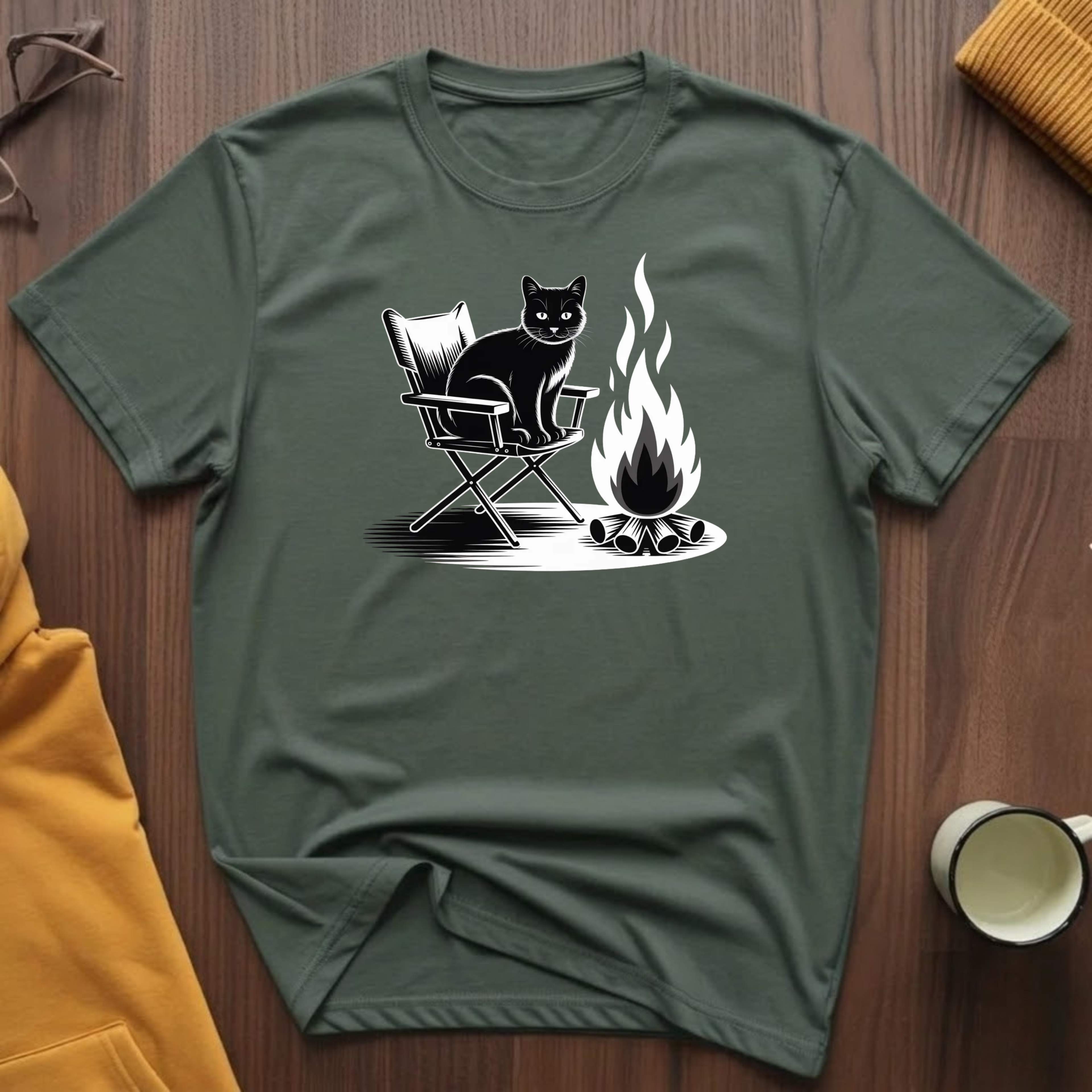 Campfire Cat 1 T-Shirt