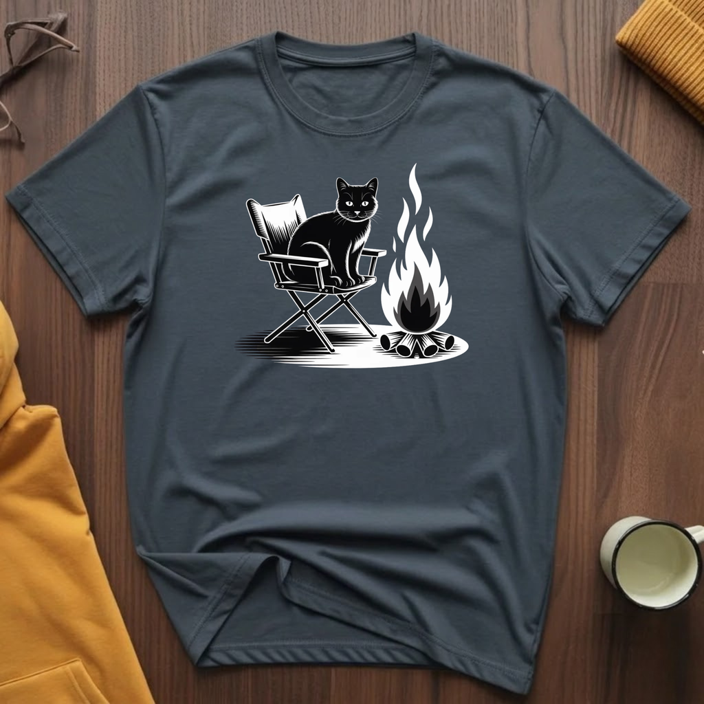 Campfire Cat 1 T-Shirt