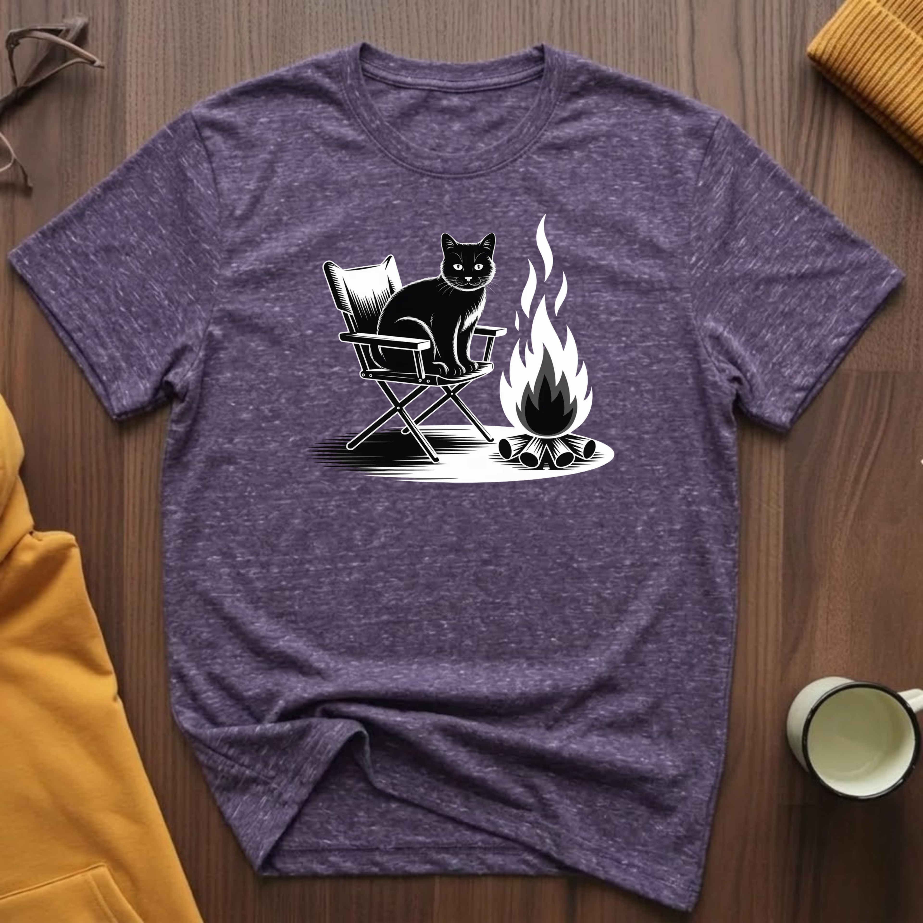 Campfire Cat 1 T-Shirt