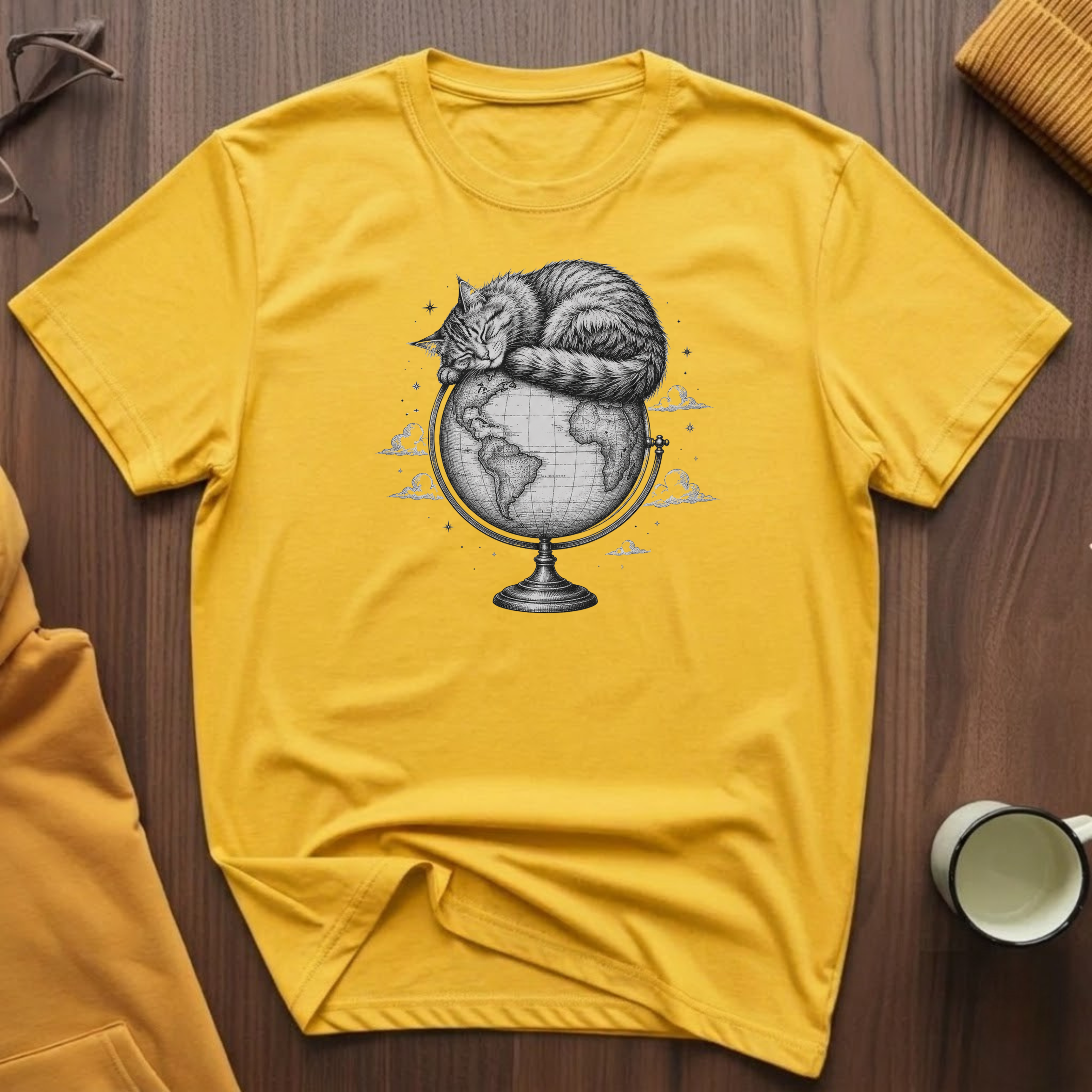 Globe Cat 2 T-Shirt