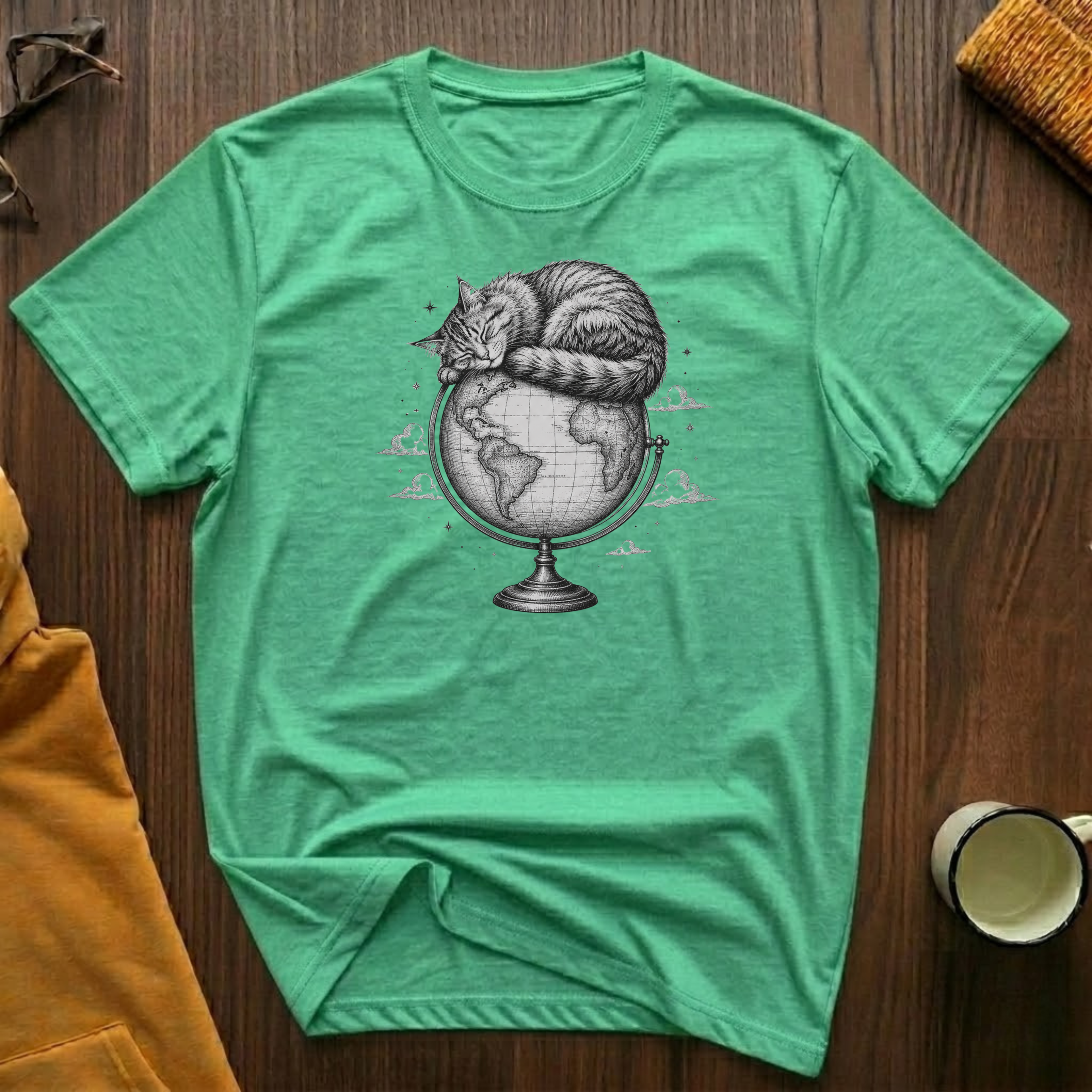 Globe Cat 2 T-Shirt