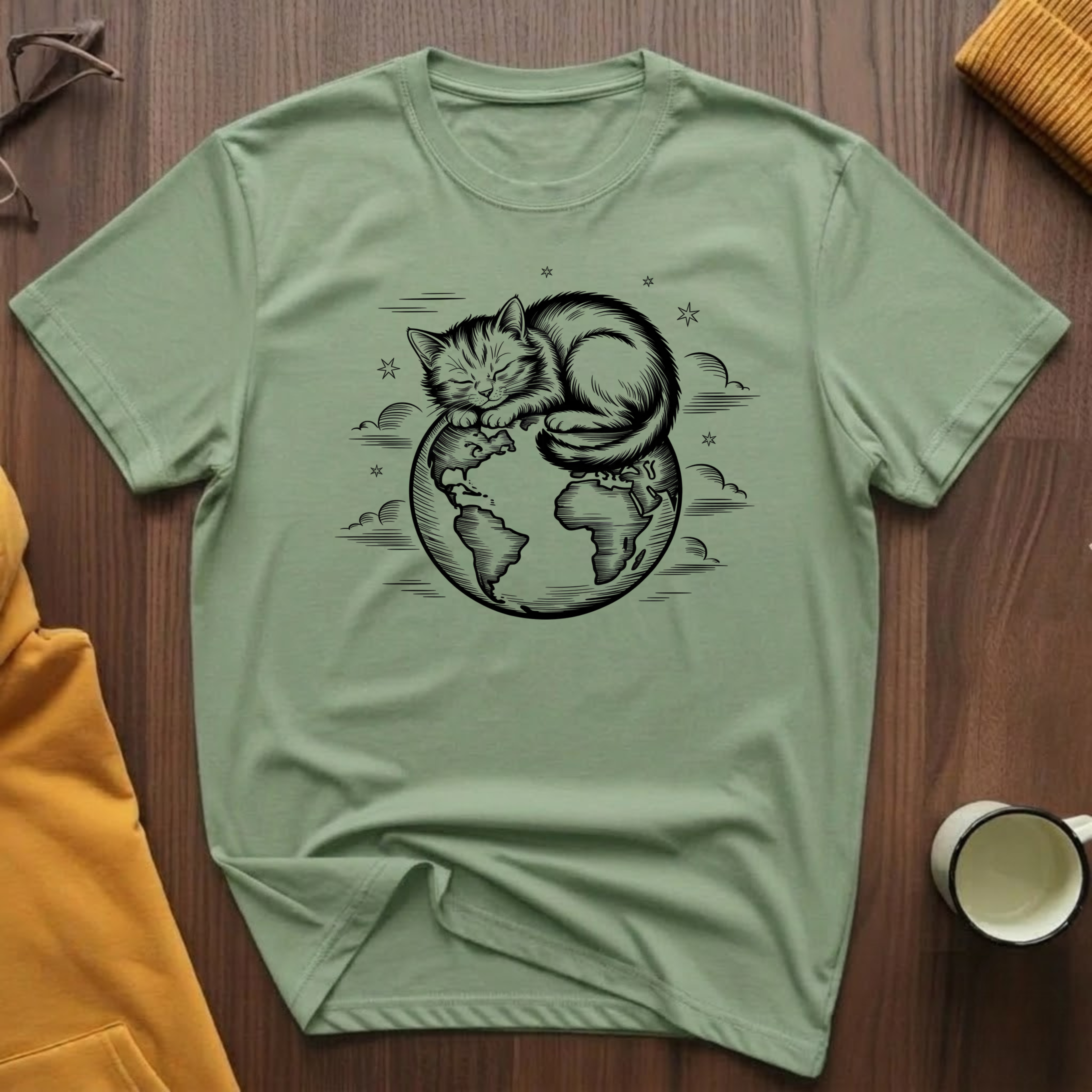 Globe Cat T-Shirt