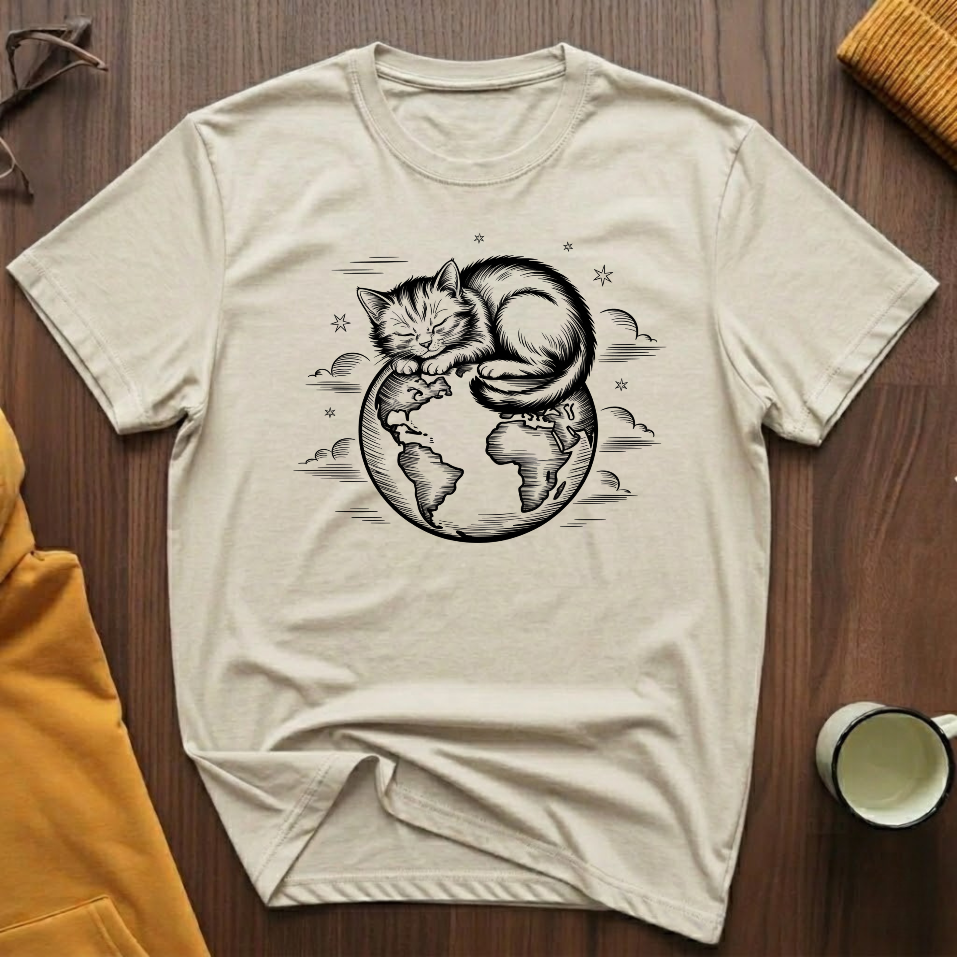 Globe Cat T-Shirt