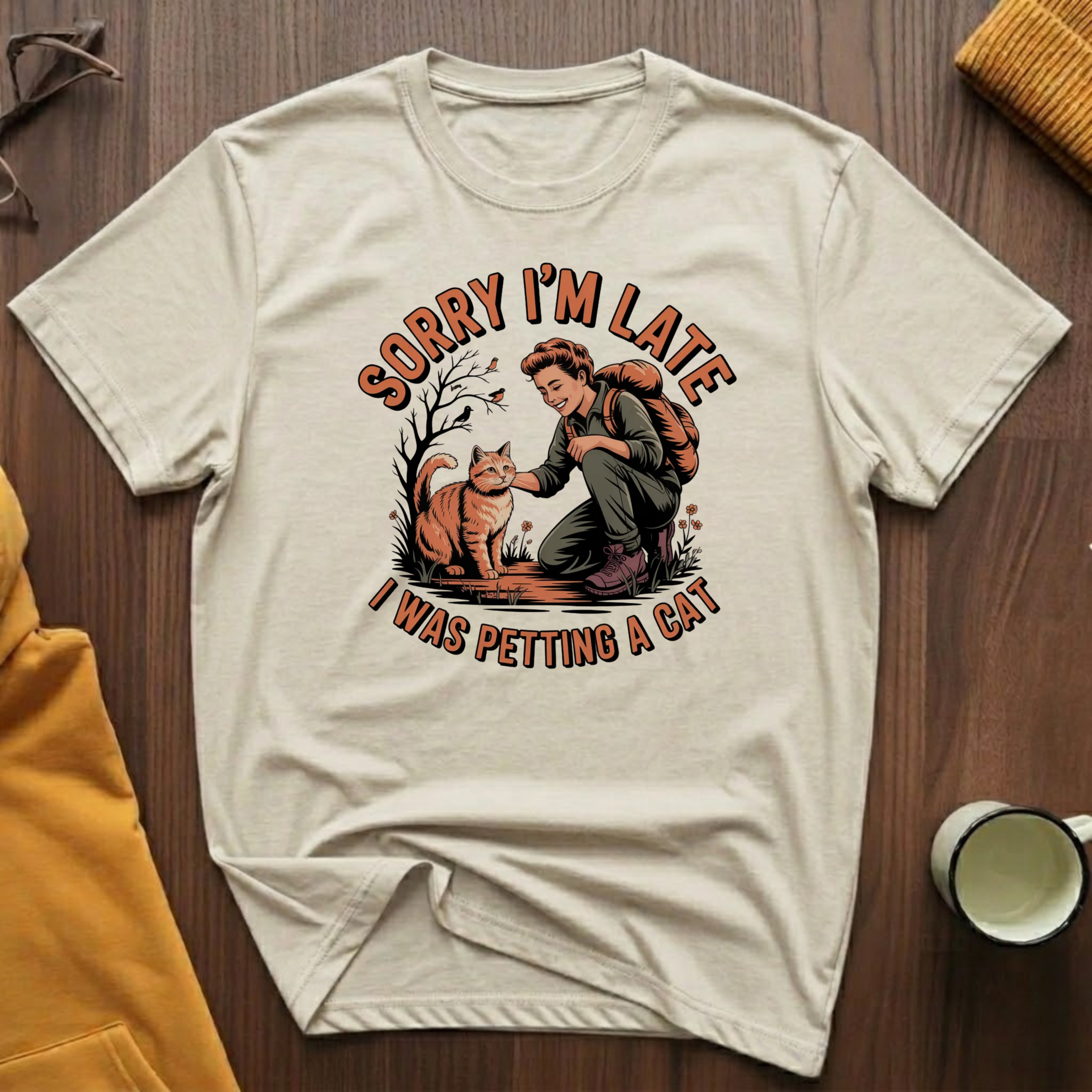 Petting A Cat 1 T-Shirt