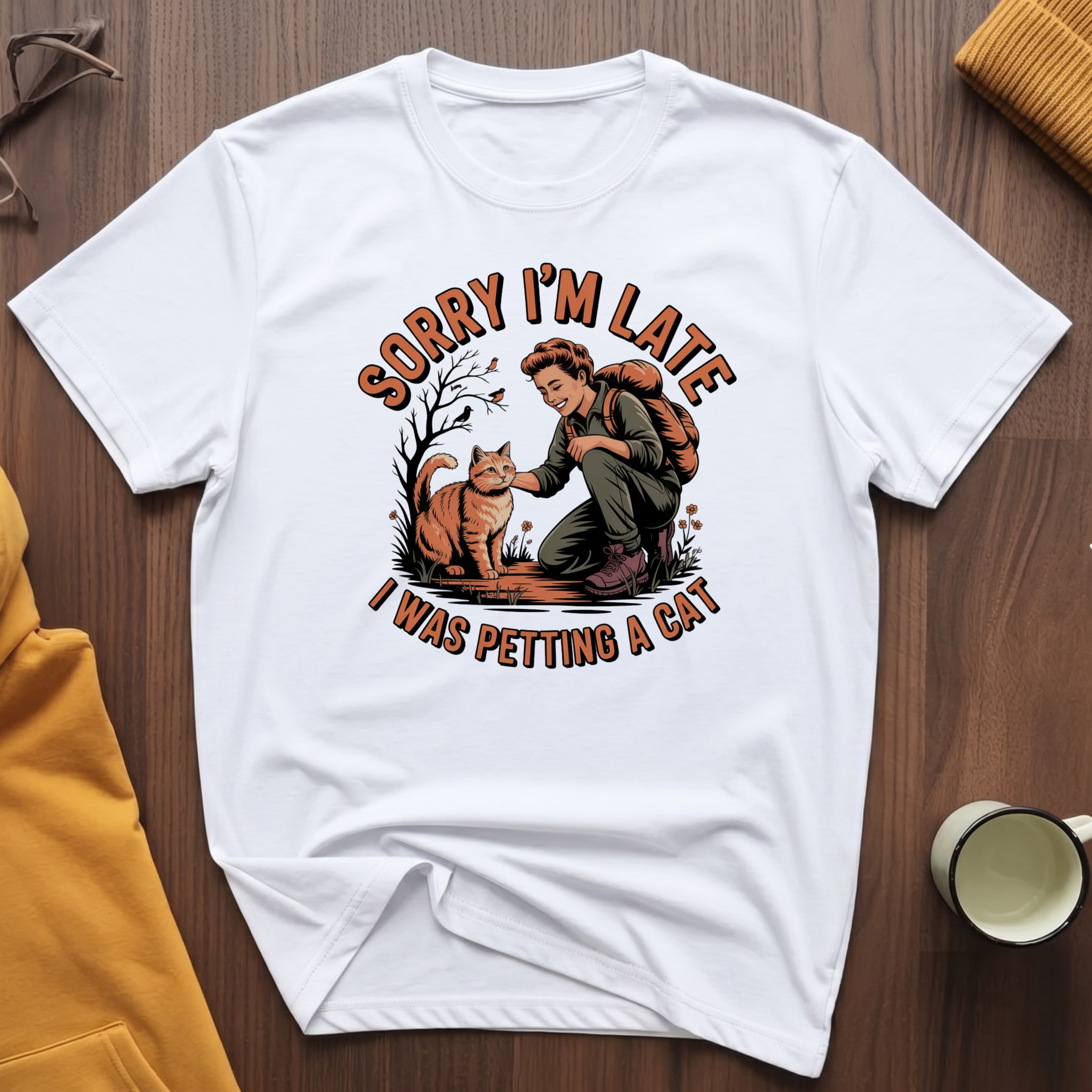 Petting A Cat 1 T-Shirt
