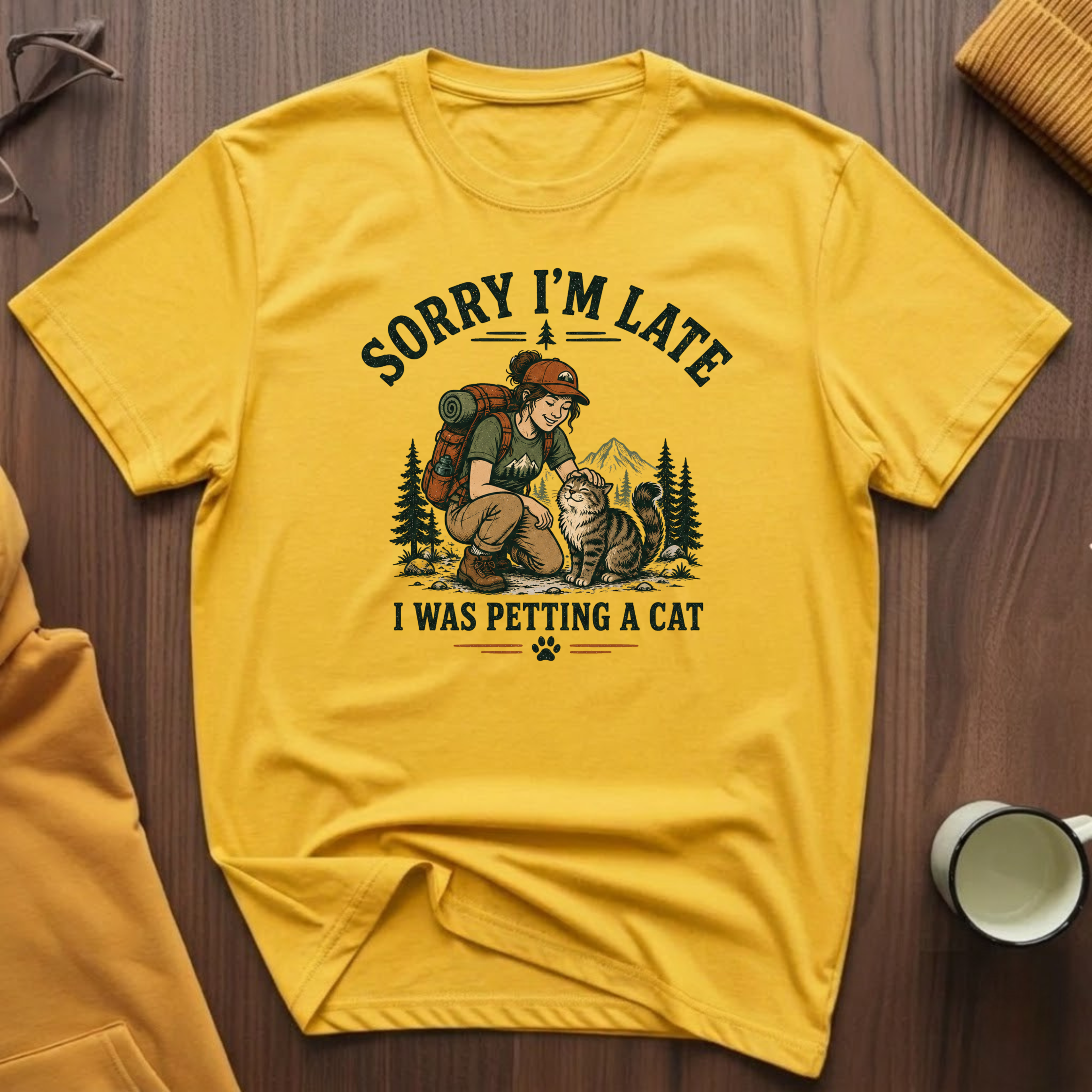 Petting A Cat T-Shirt