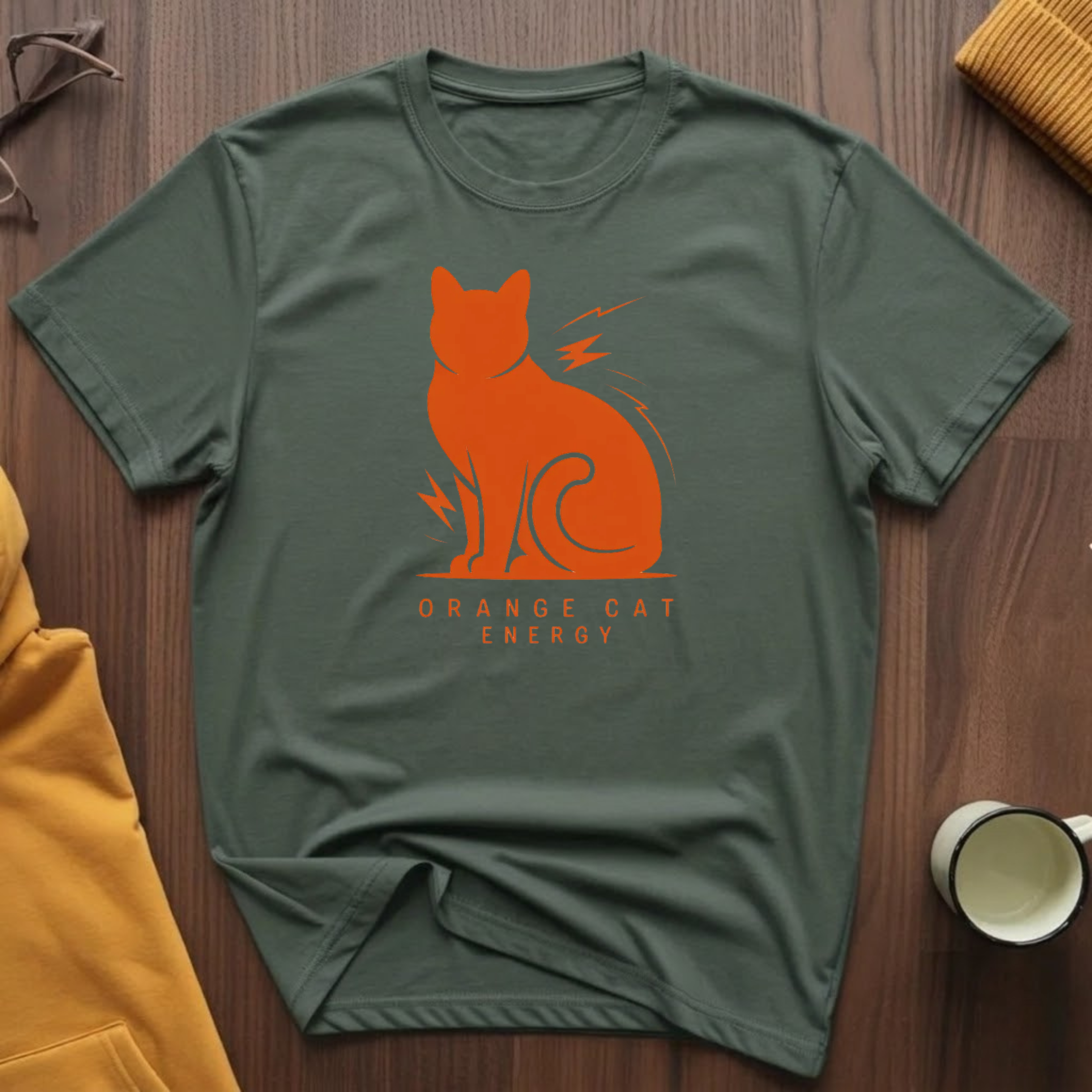 Orange Cat Energy T-Shirt