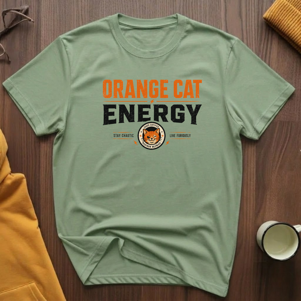 Orange Cat Energy 2 T-Shirt