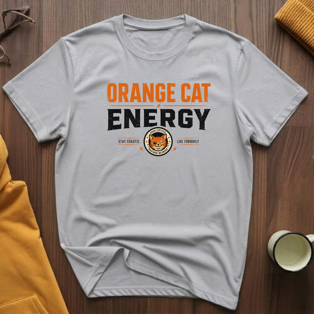 Orange Cat Energy 2 T-Shirt