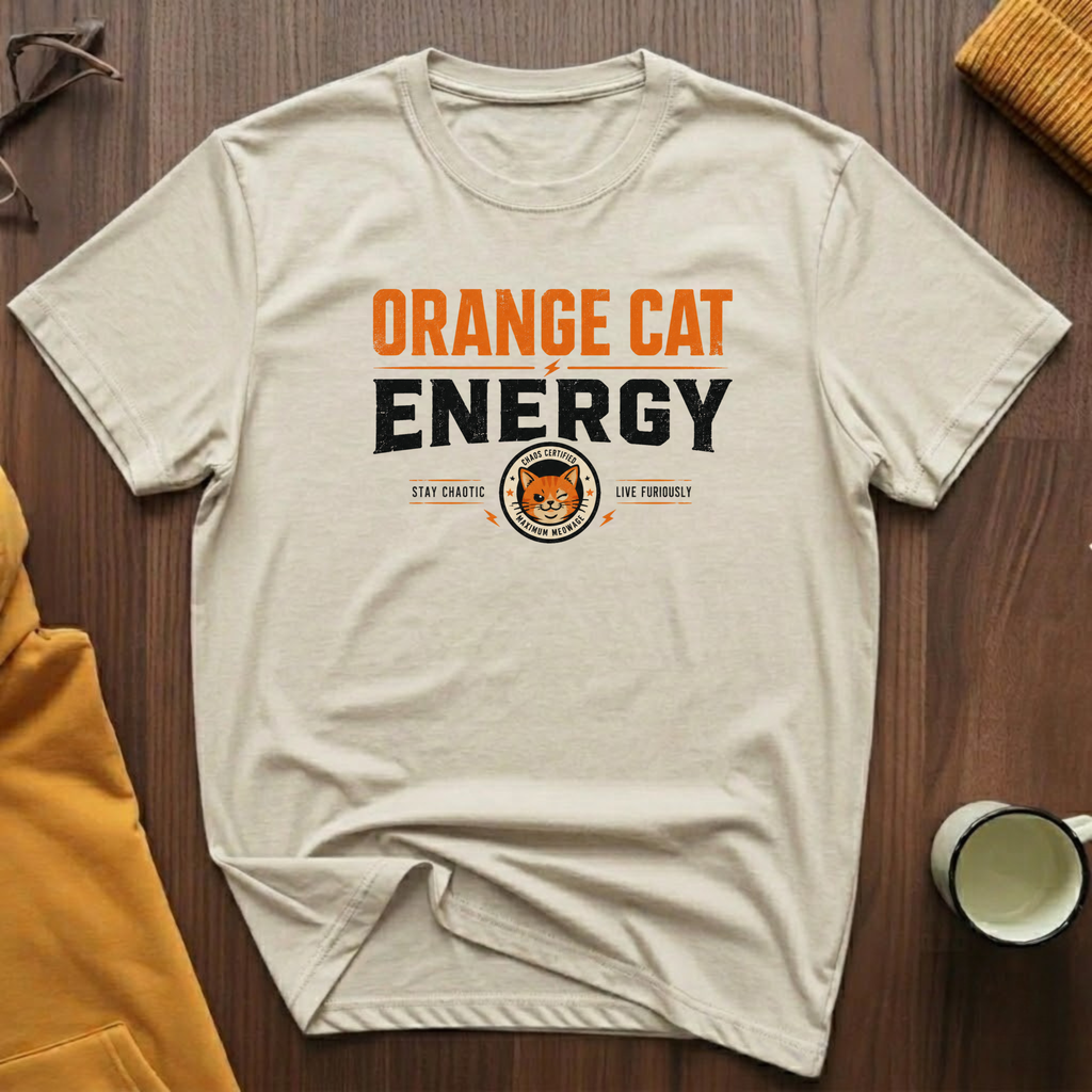 Orange Cat Energy 2 T-Shirt