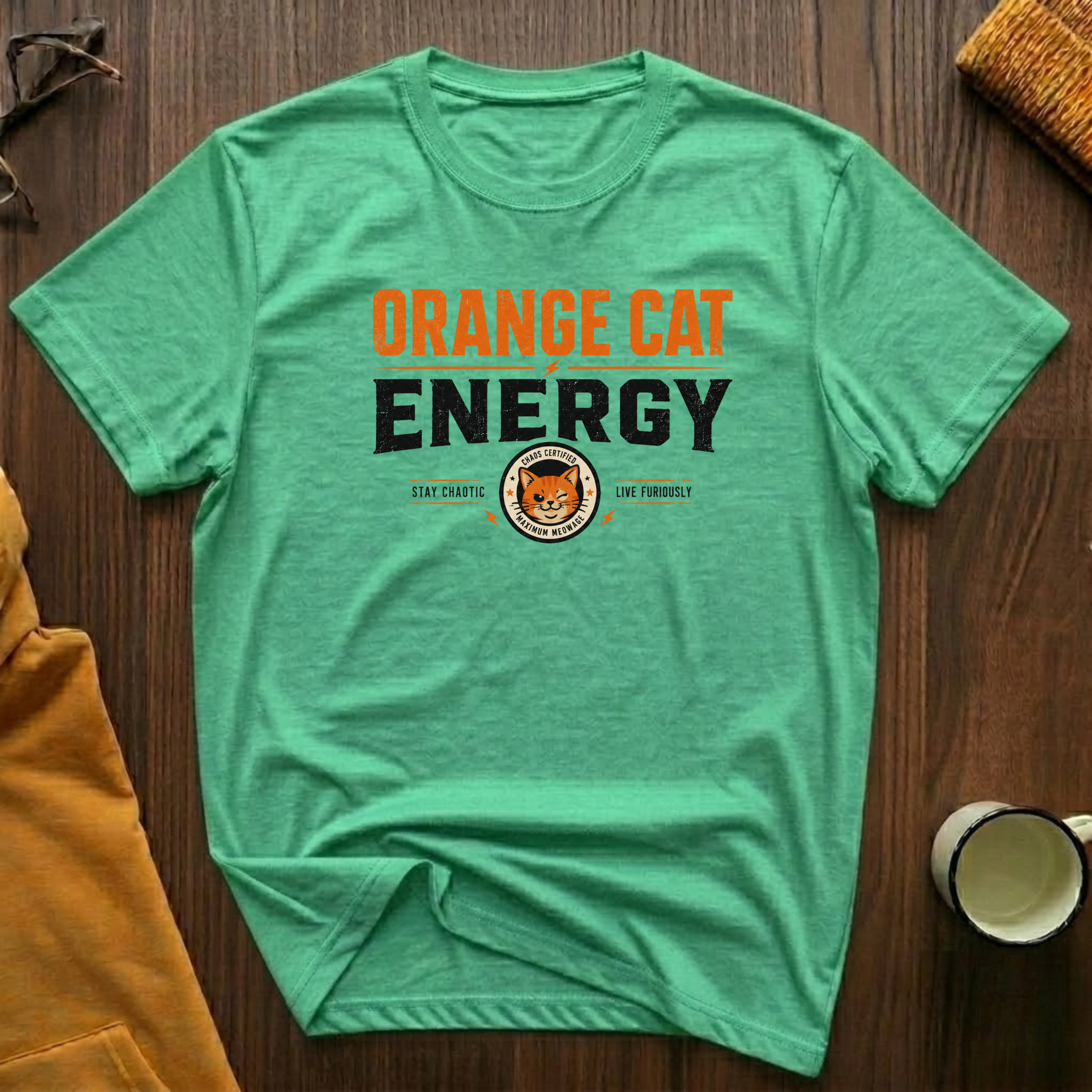 Orange Cat Energy 2 T-Shirt