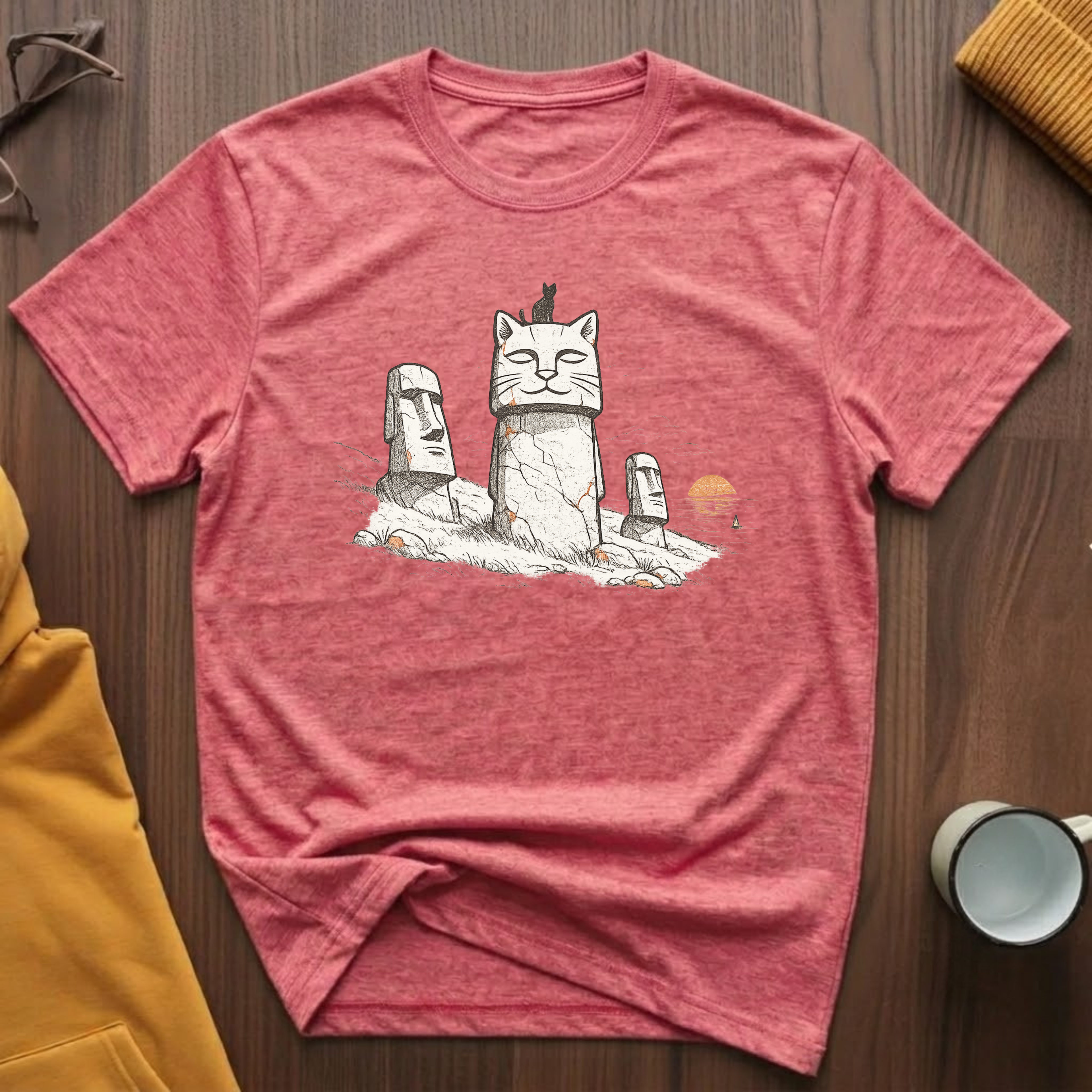 Easter Island Cat T-Shirt