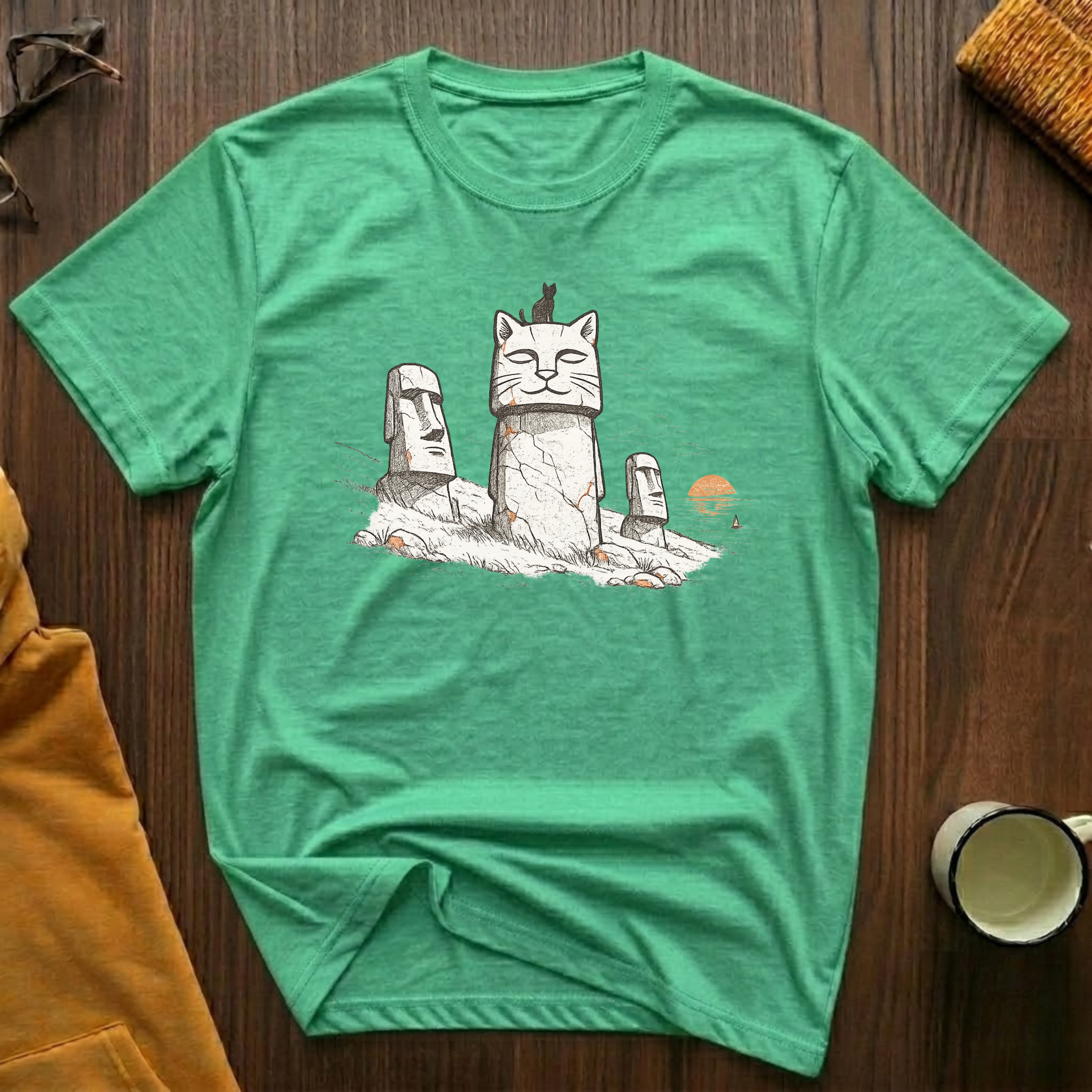 Easter Island Cat T-Shirt