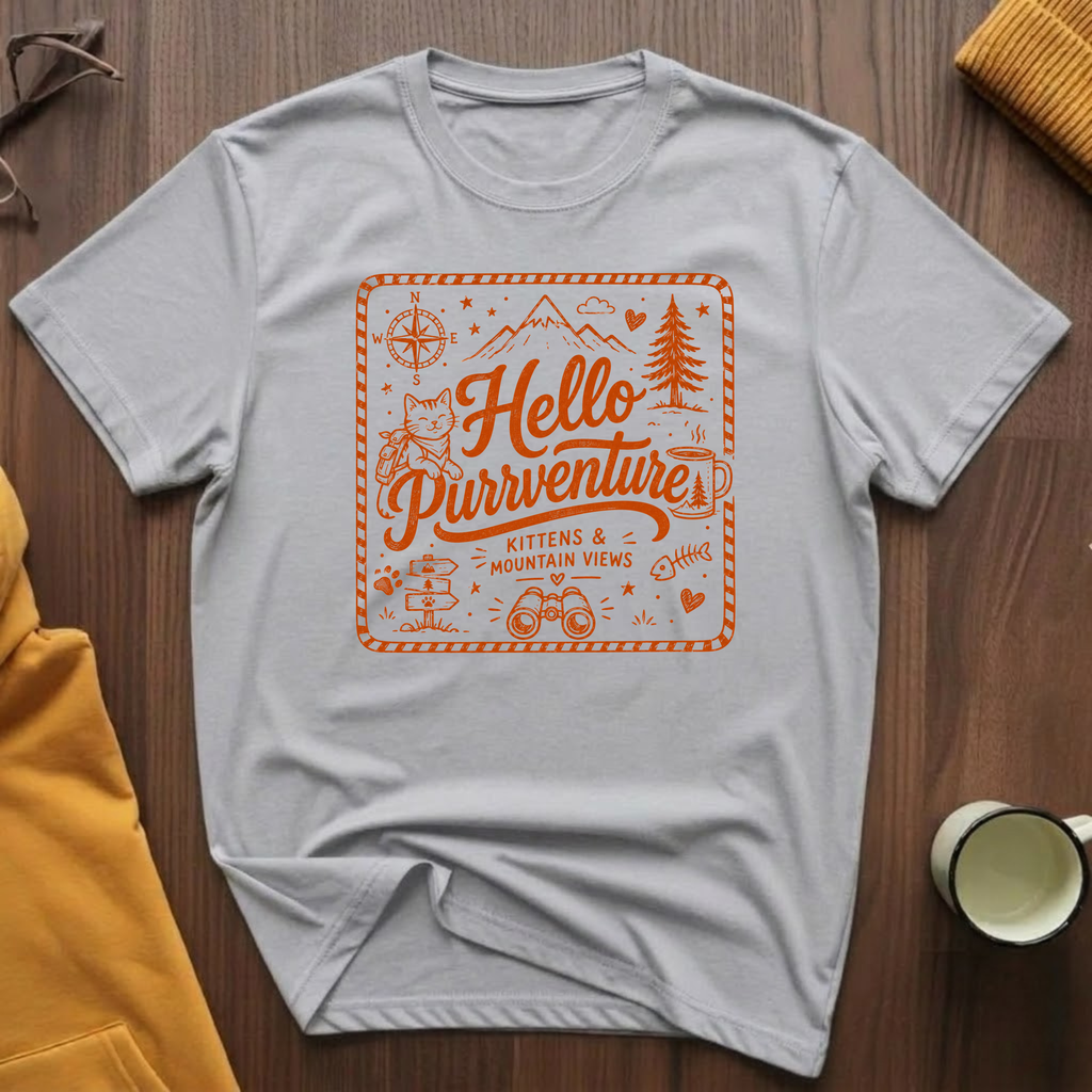 Hello Purrventure T-Shirt