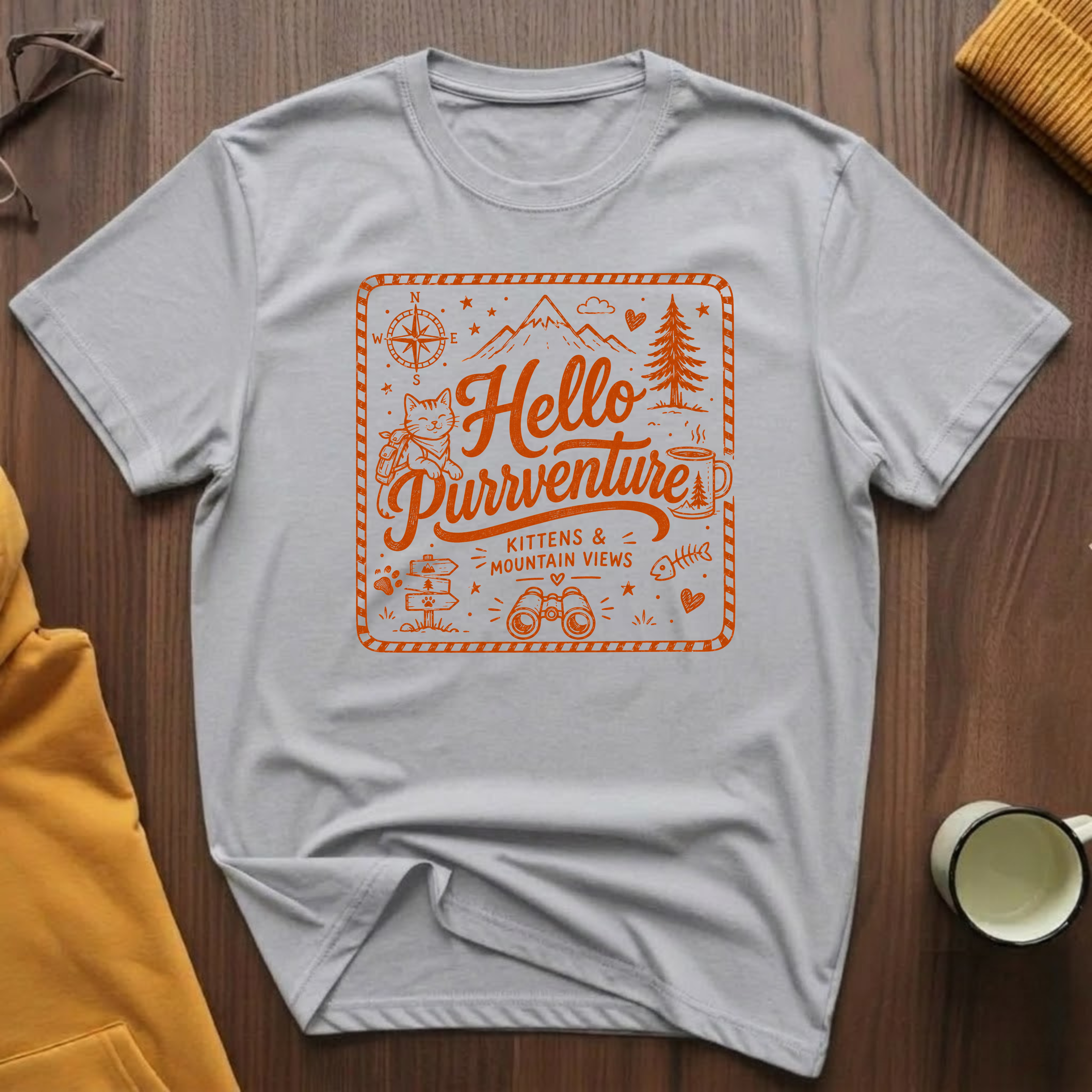 Hello Purrventure T-Shirt