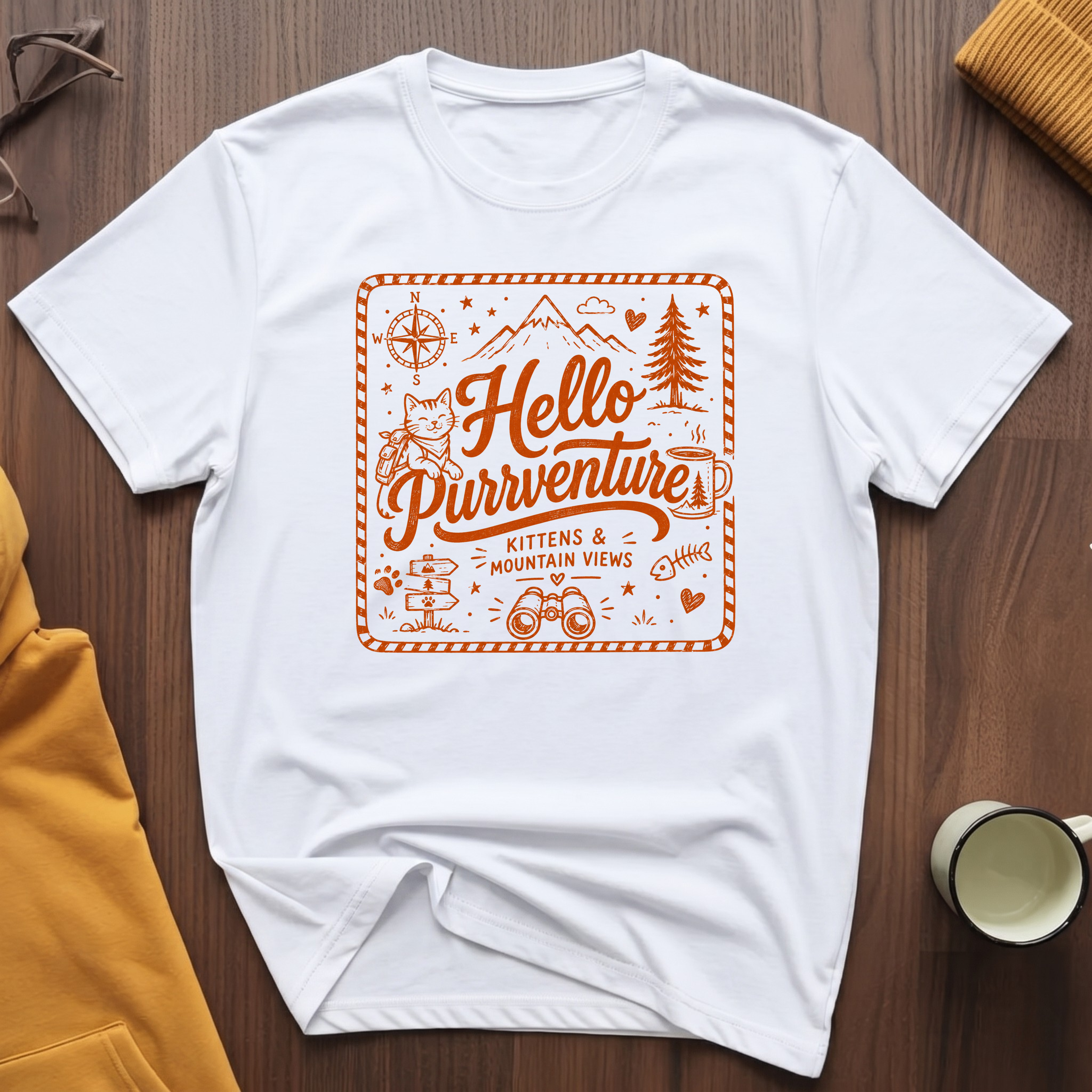 Hello Purrventure T-Shirt