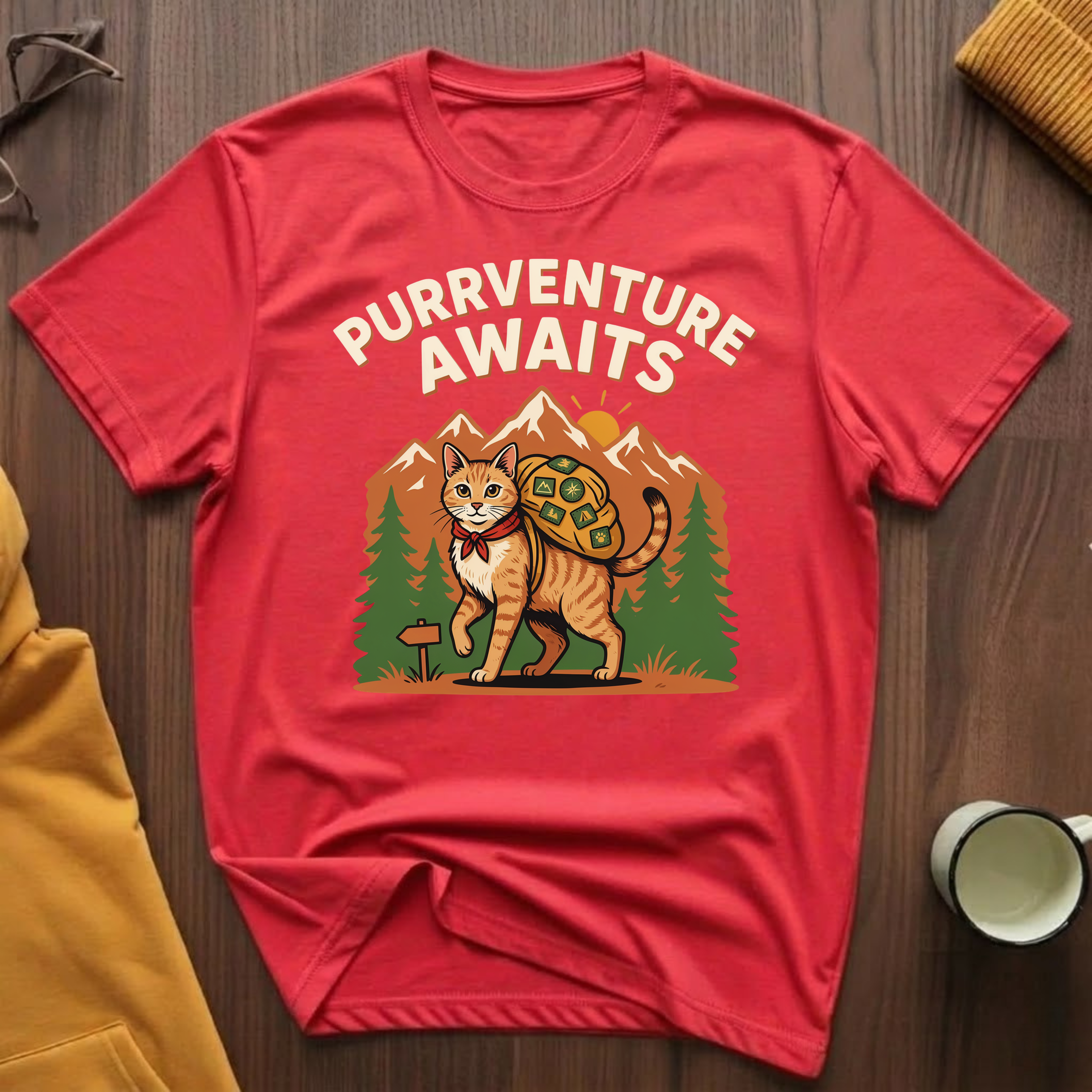 Purrventure Awaits T-Shirt