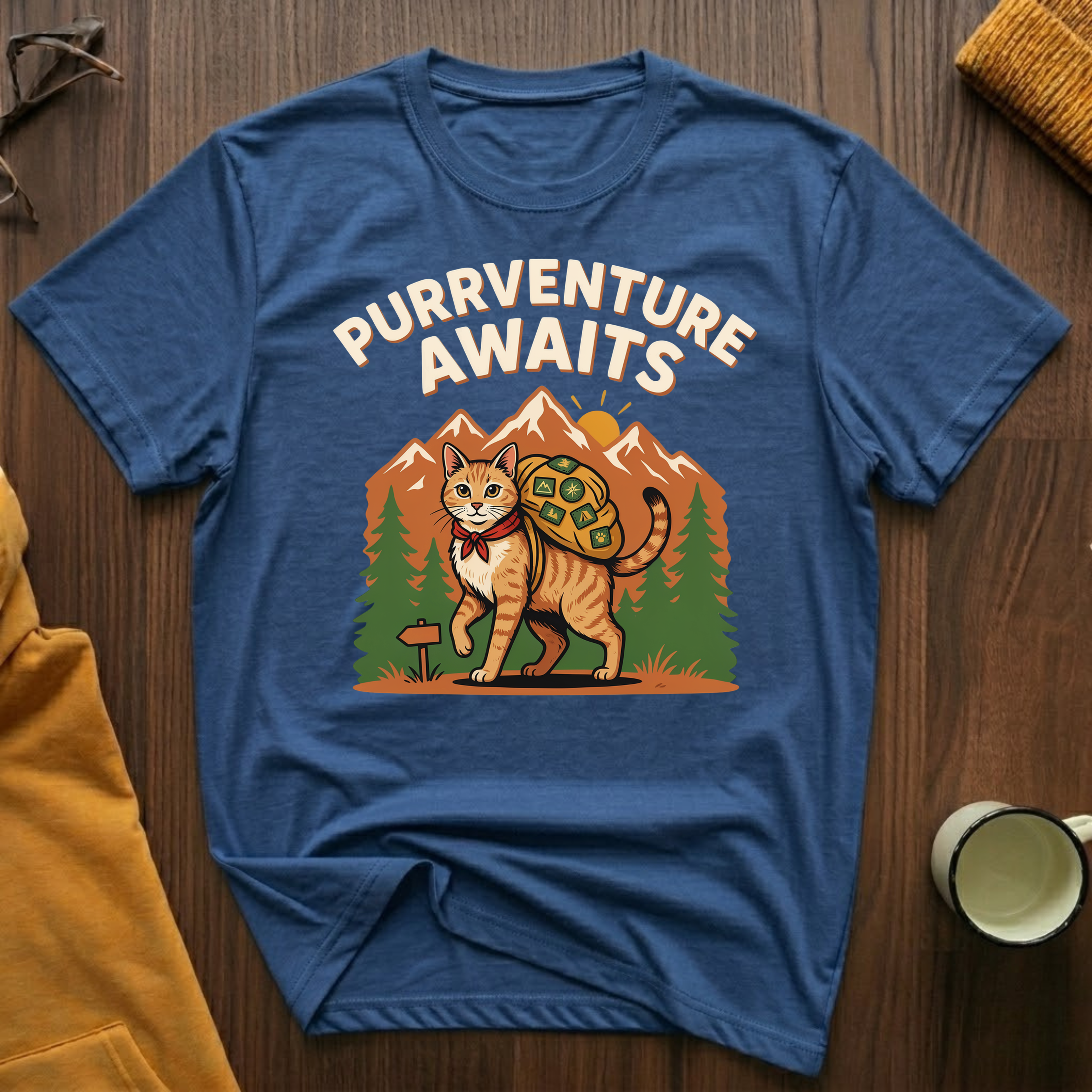 Purrventure Awaits T-Shirt