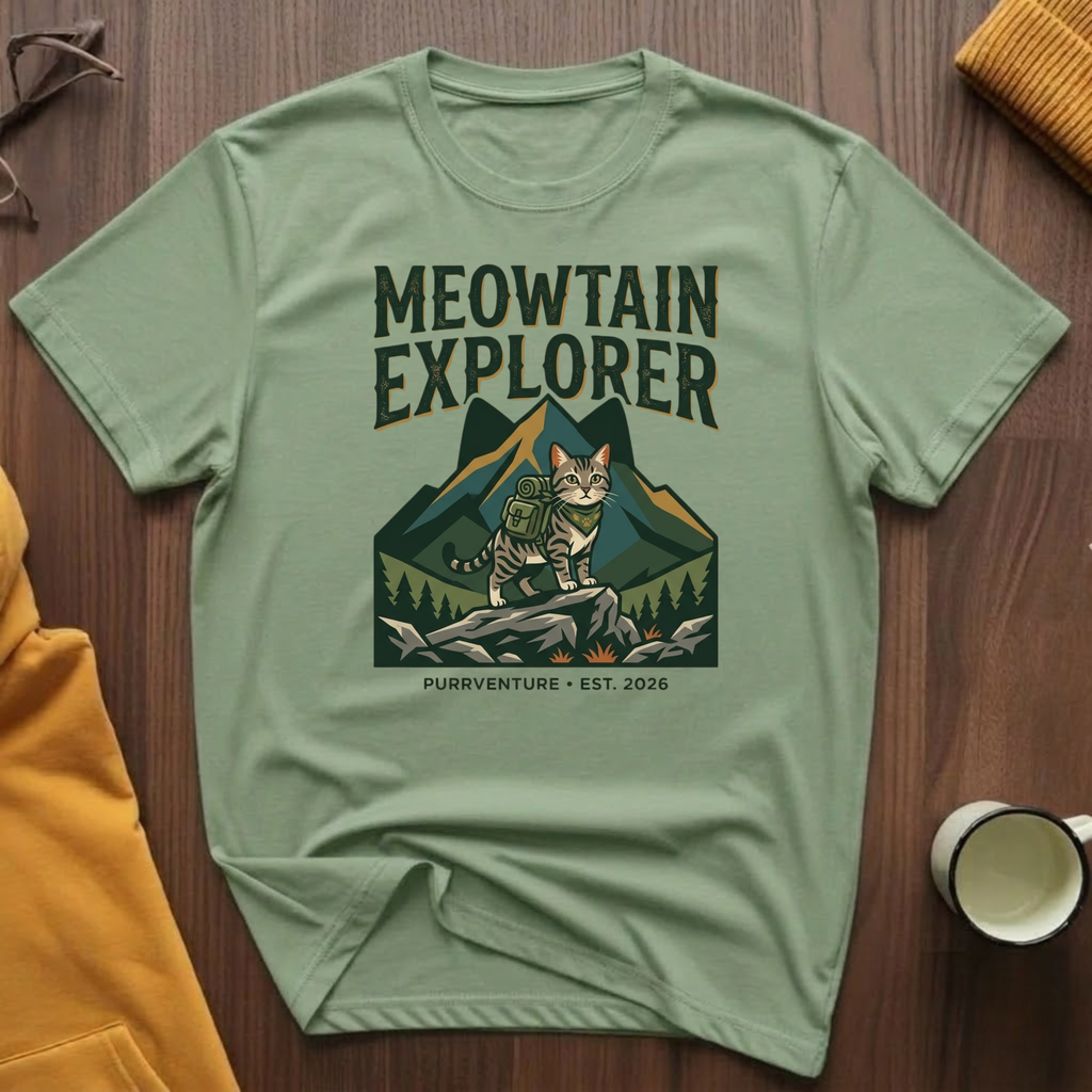 Meowtain Explorer T-Shirt