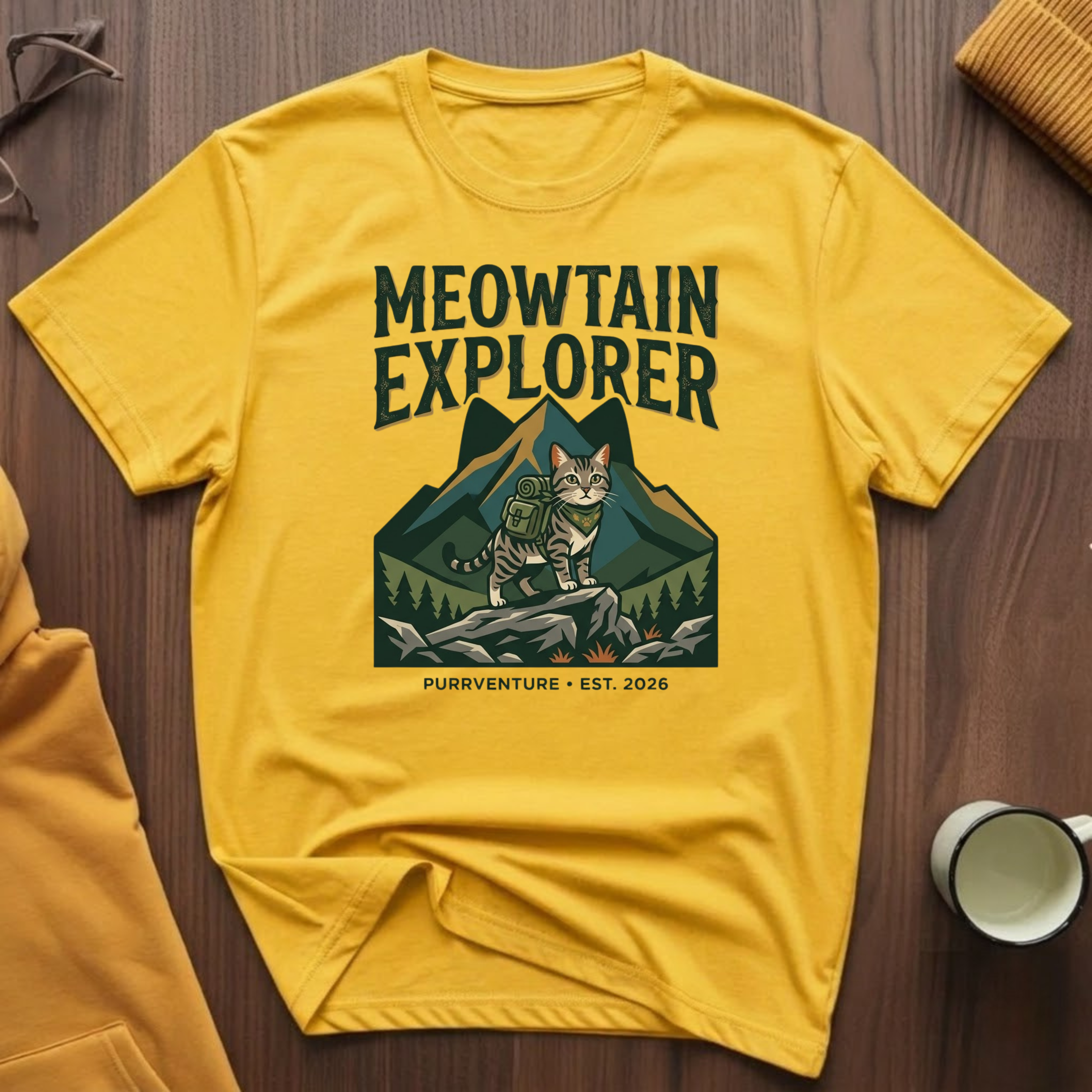 Meowtain Explorer T-Shirt