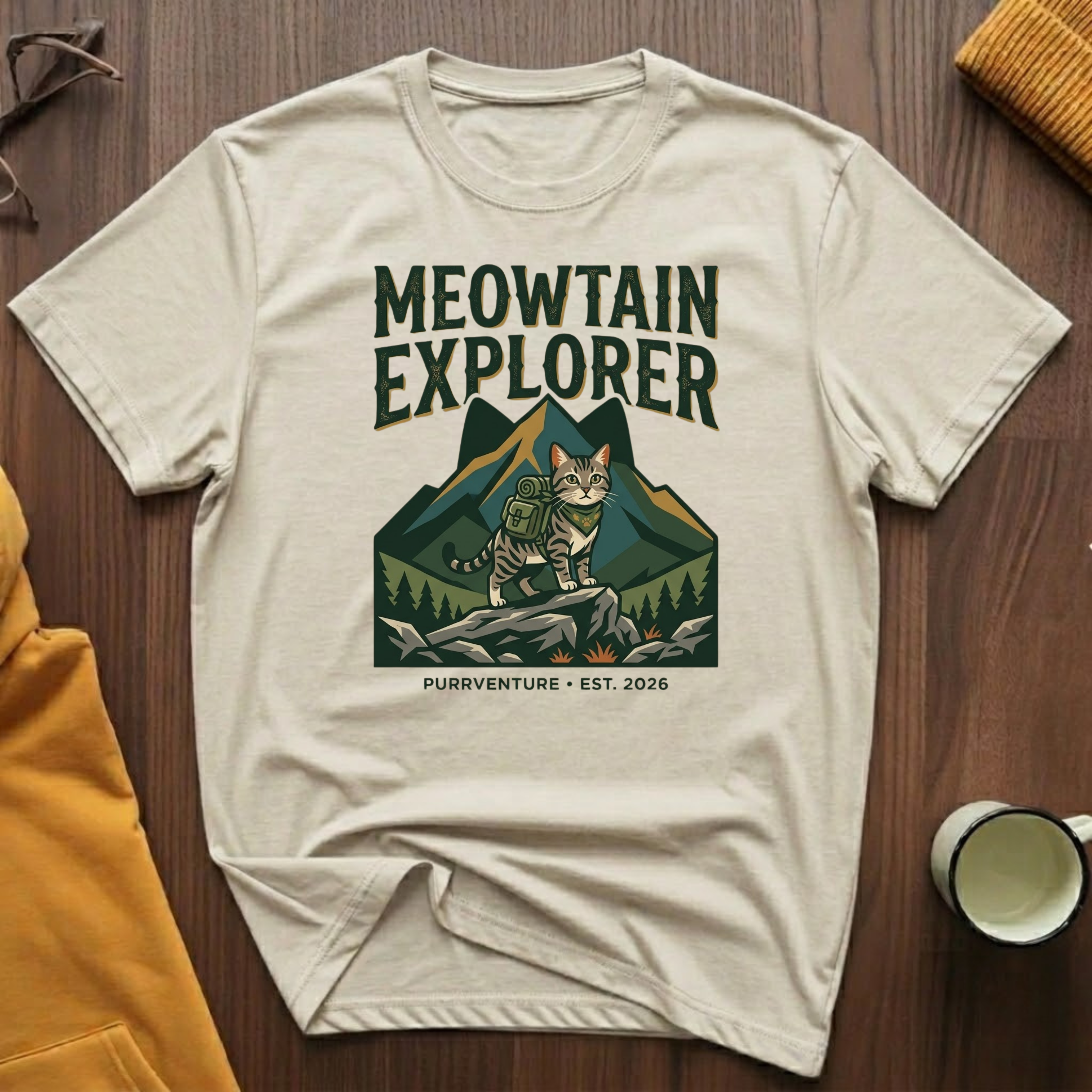 Meowtain Explorer T-Shirt