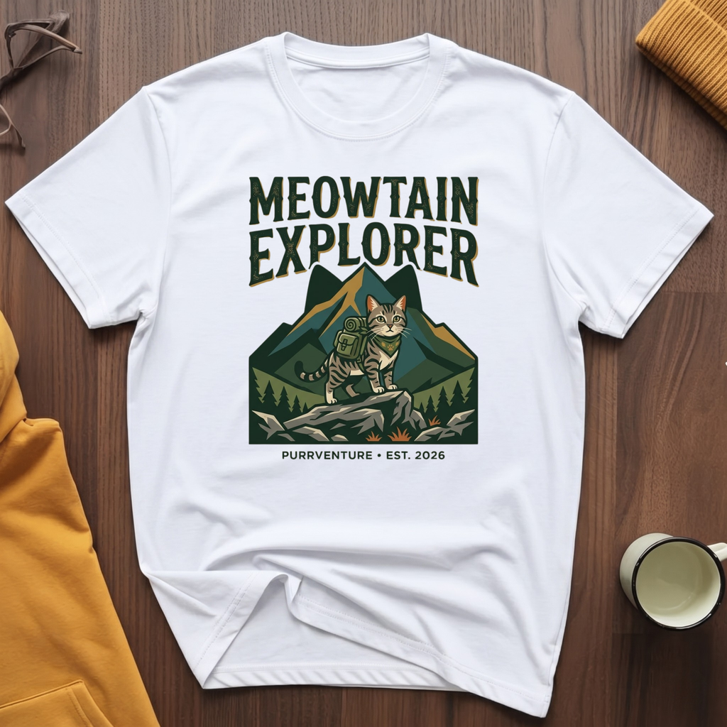 Meowtain Explorer T-Shirt