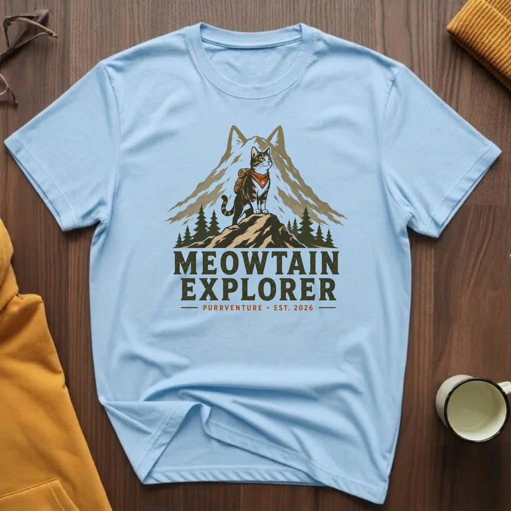 Meowtain Explorer I T-Shirt