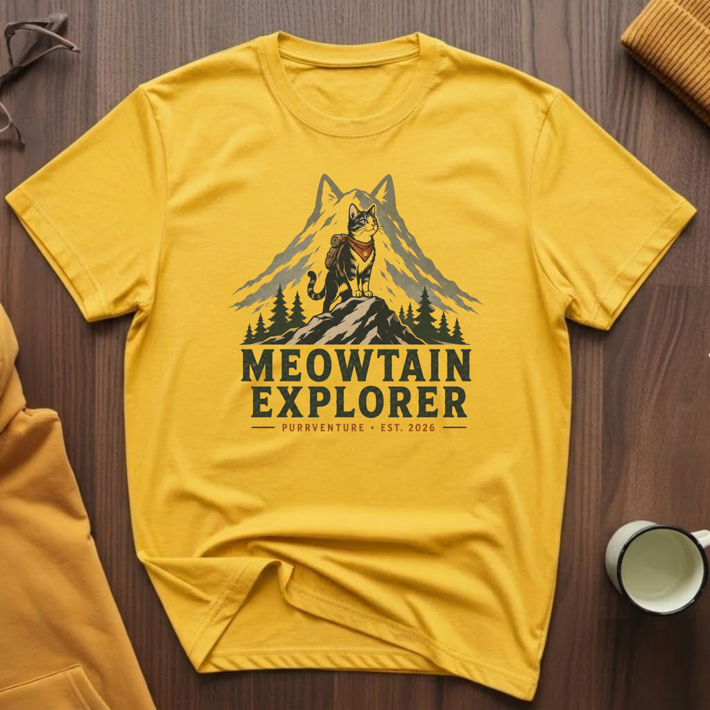 Meowtain Explorer I T-Shirt