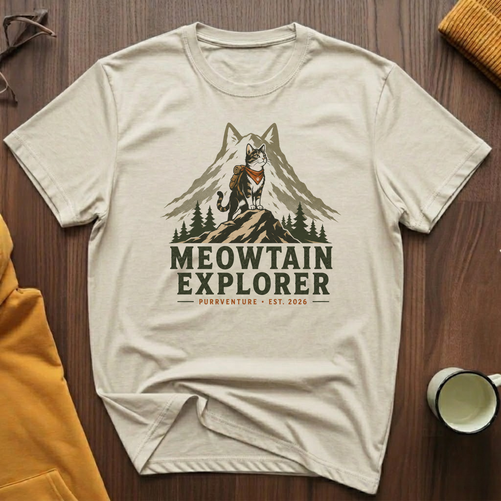Meowtain Explorer I T-Shirt