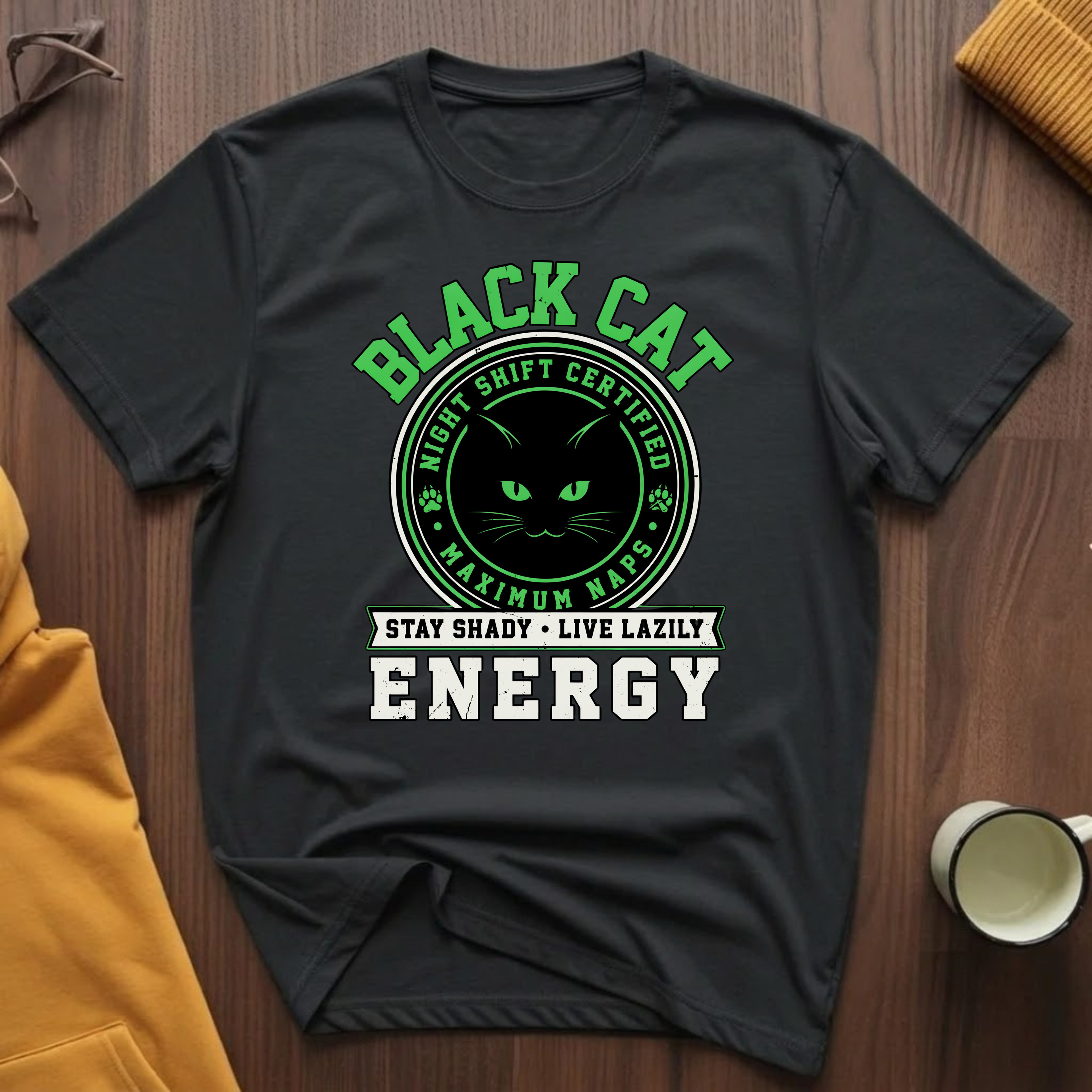 Black Cat Energy T-Shirt