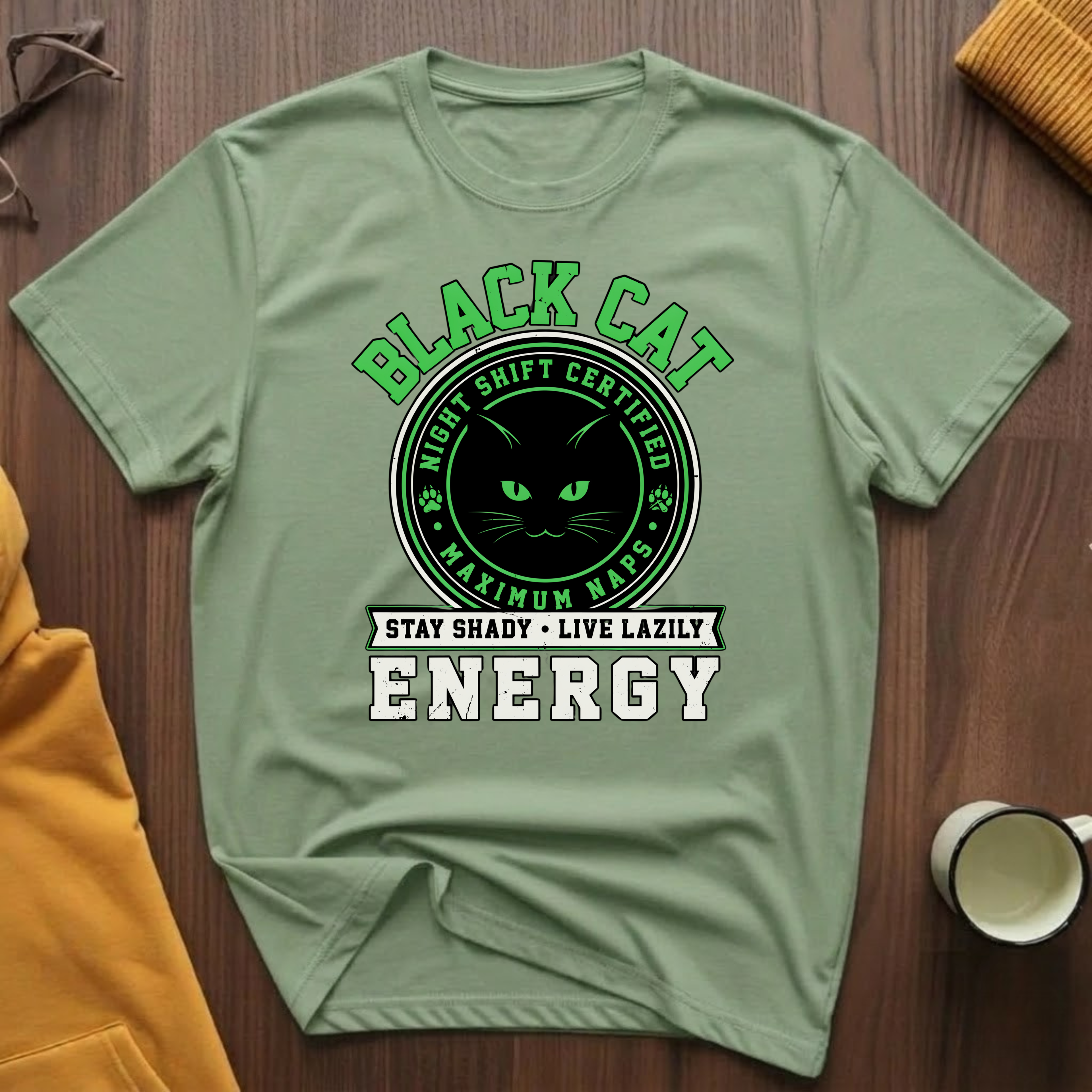 Black Cat Energy T-Shirt