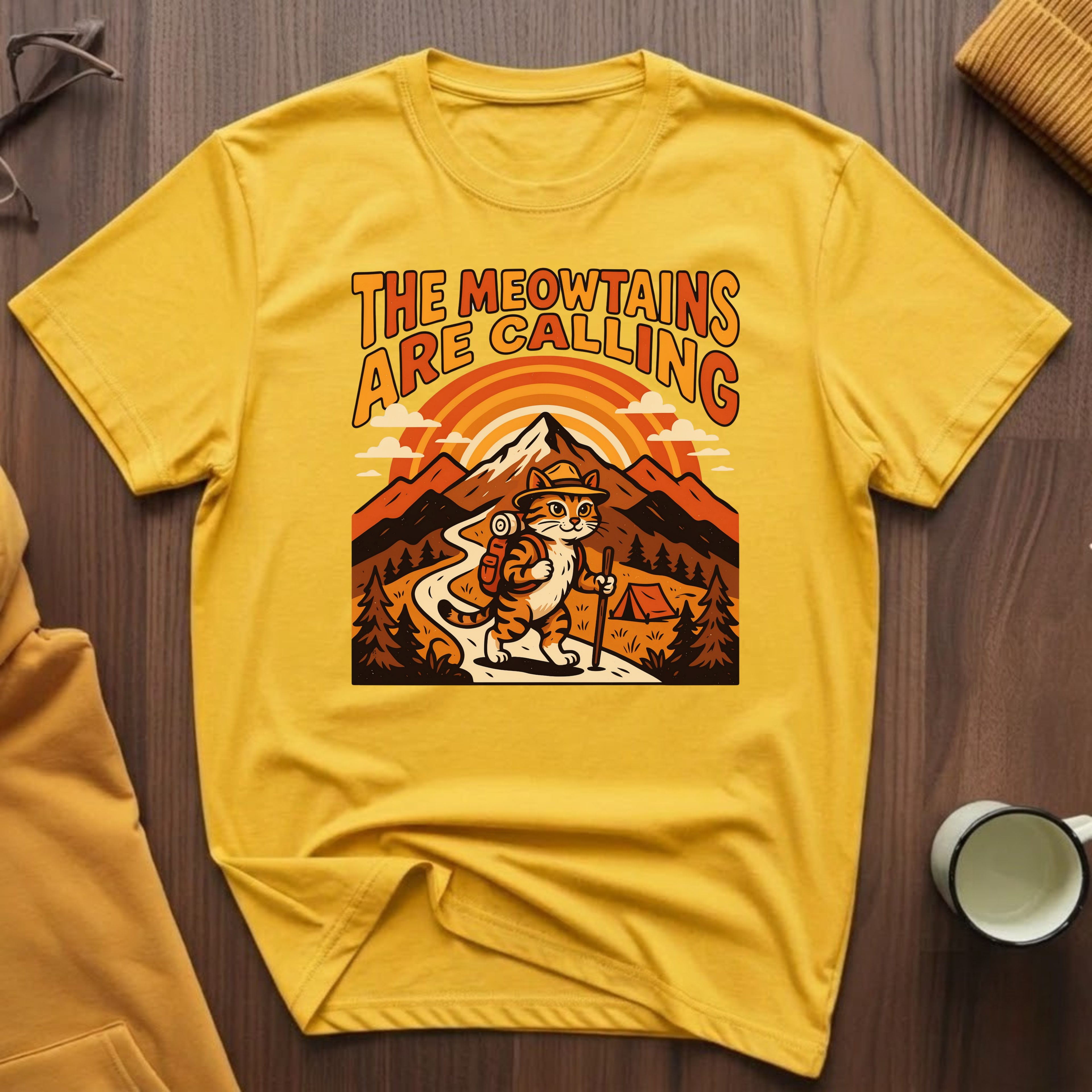 Meowtains Are Calling T-Shirt