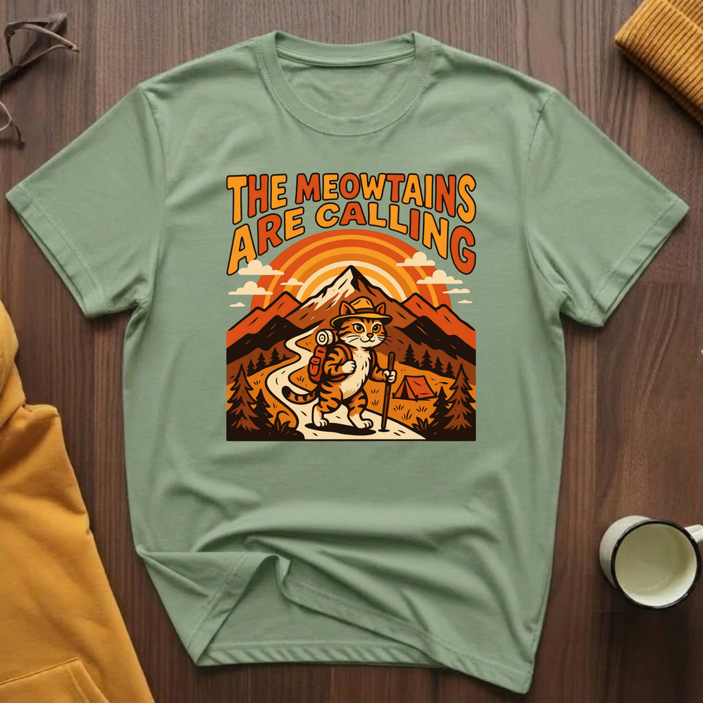 Meowtains Are Calling T-Shirt