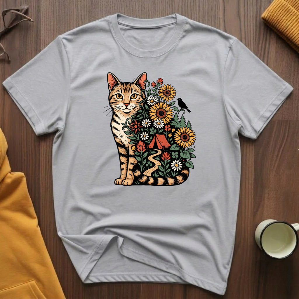 Adventure Garden Cat T-Shirt