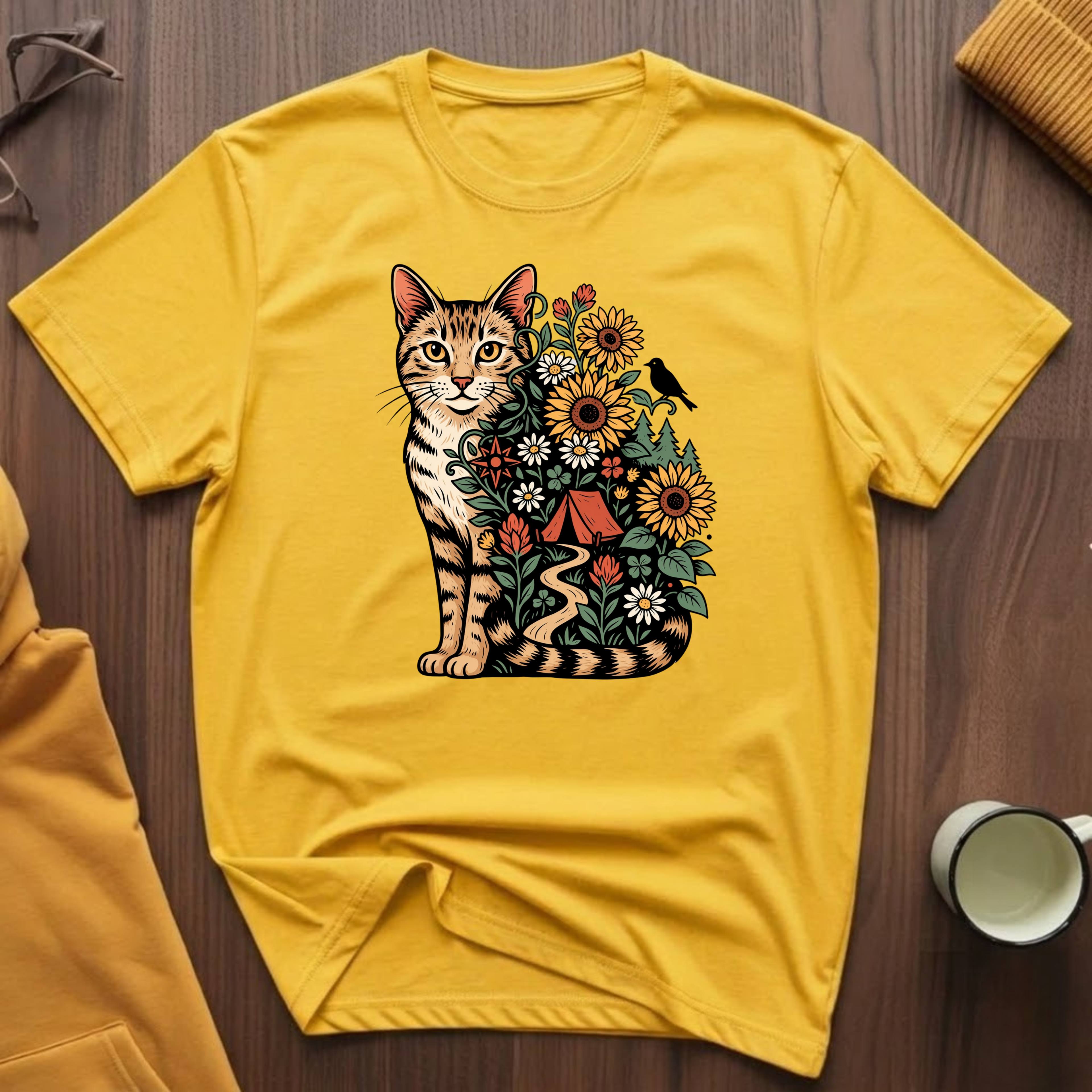 Adventure Garden Cat T-Shirt