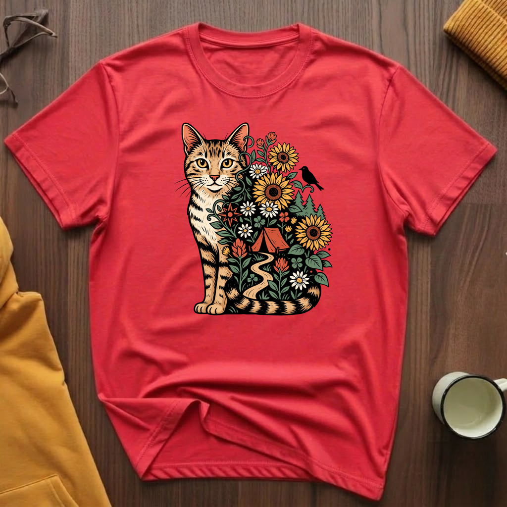 Adventure Garden Cat T-Shirt