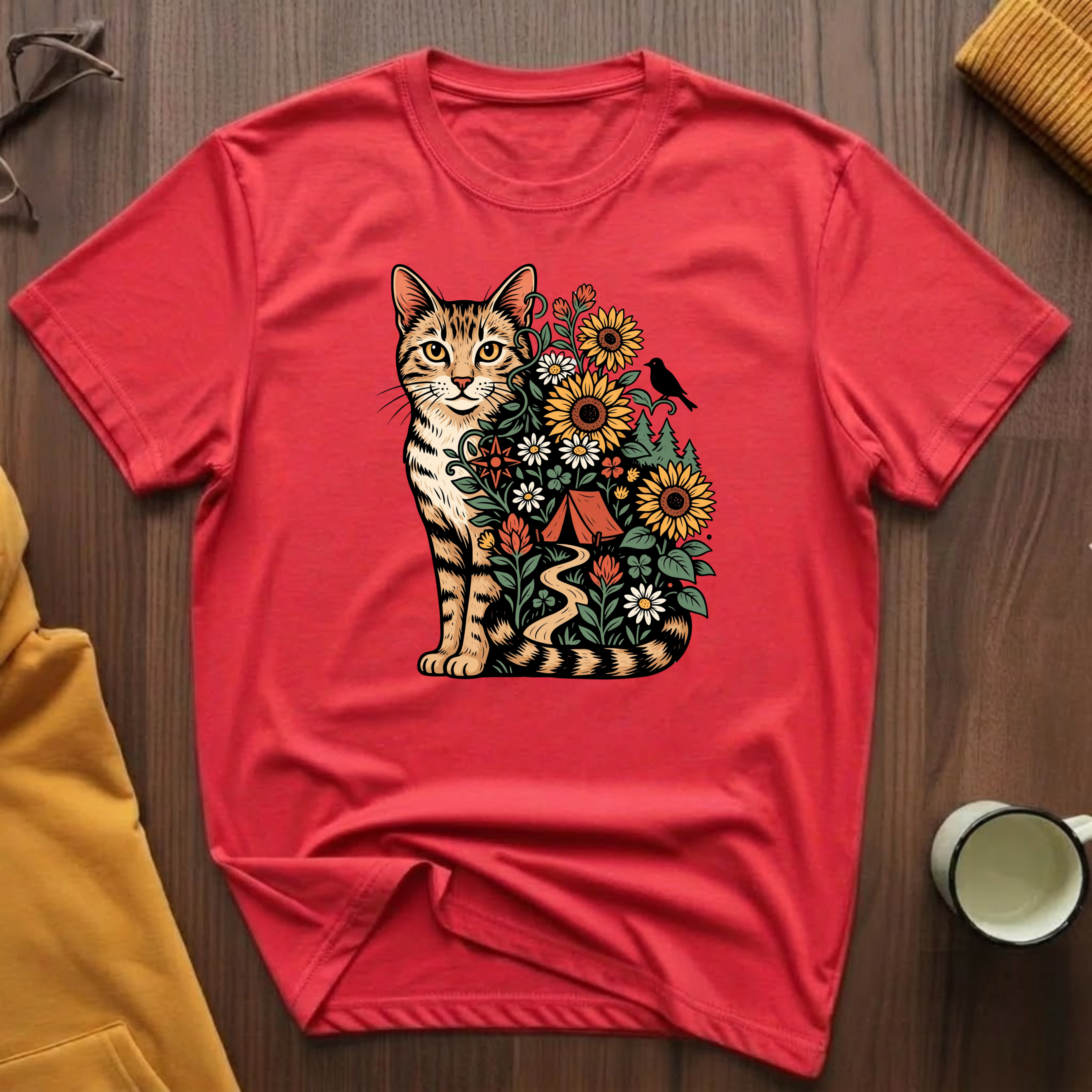 Adventure Garden Cat T-Shirt