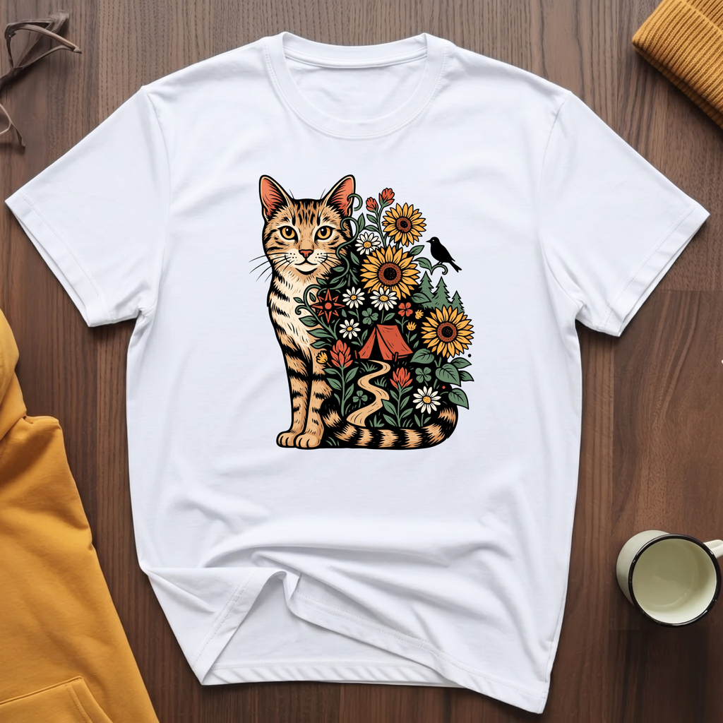 Adventure Garden Cat T-Shirt