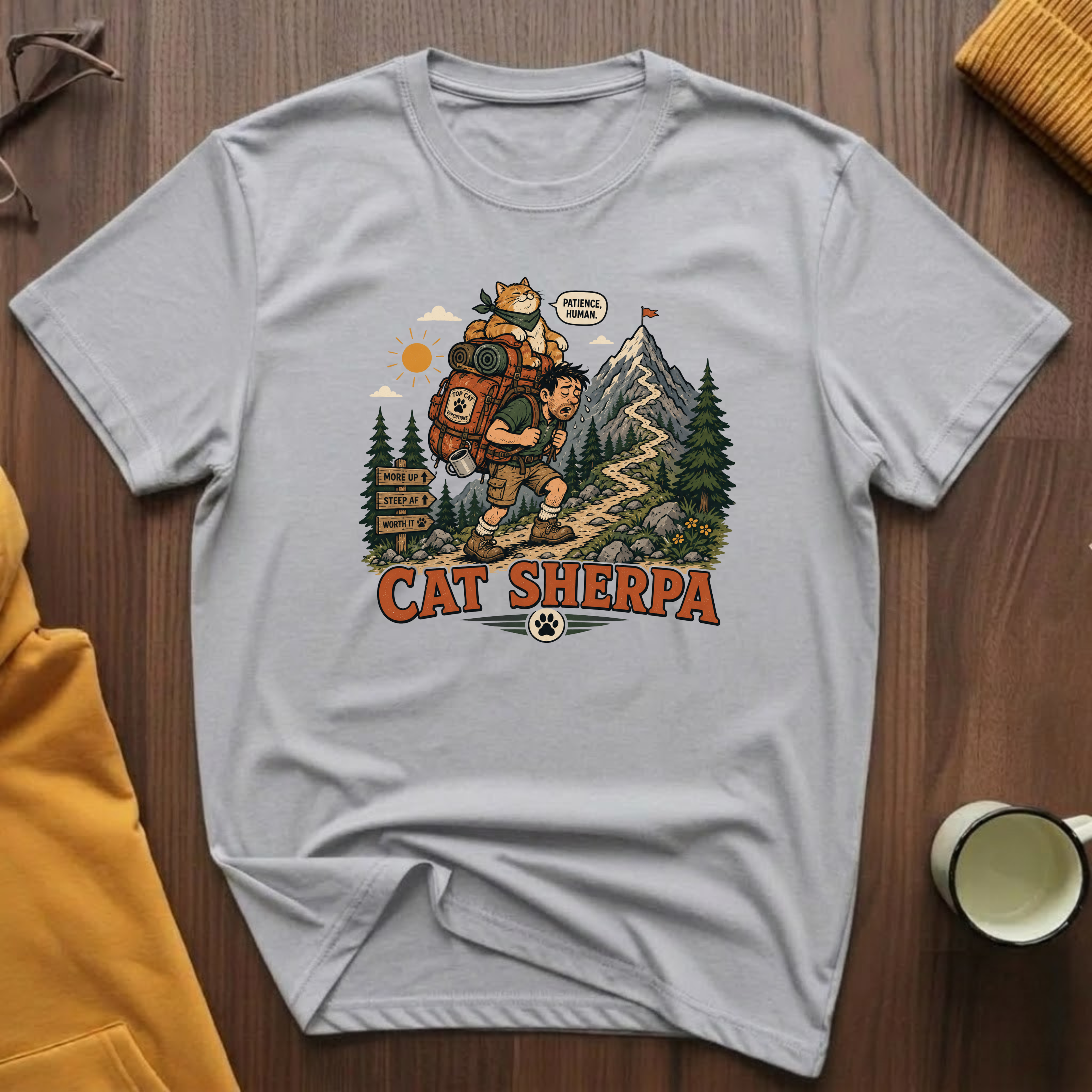 Cat Sherpa T-Shirt