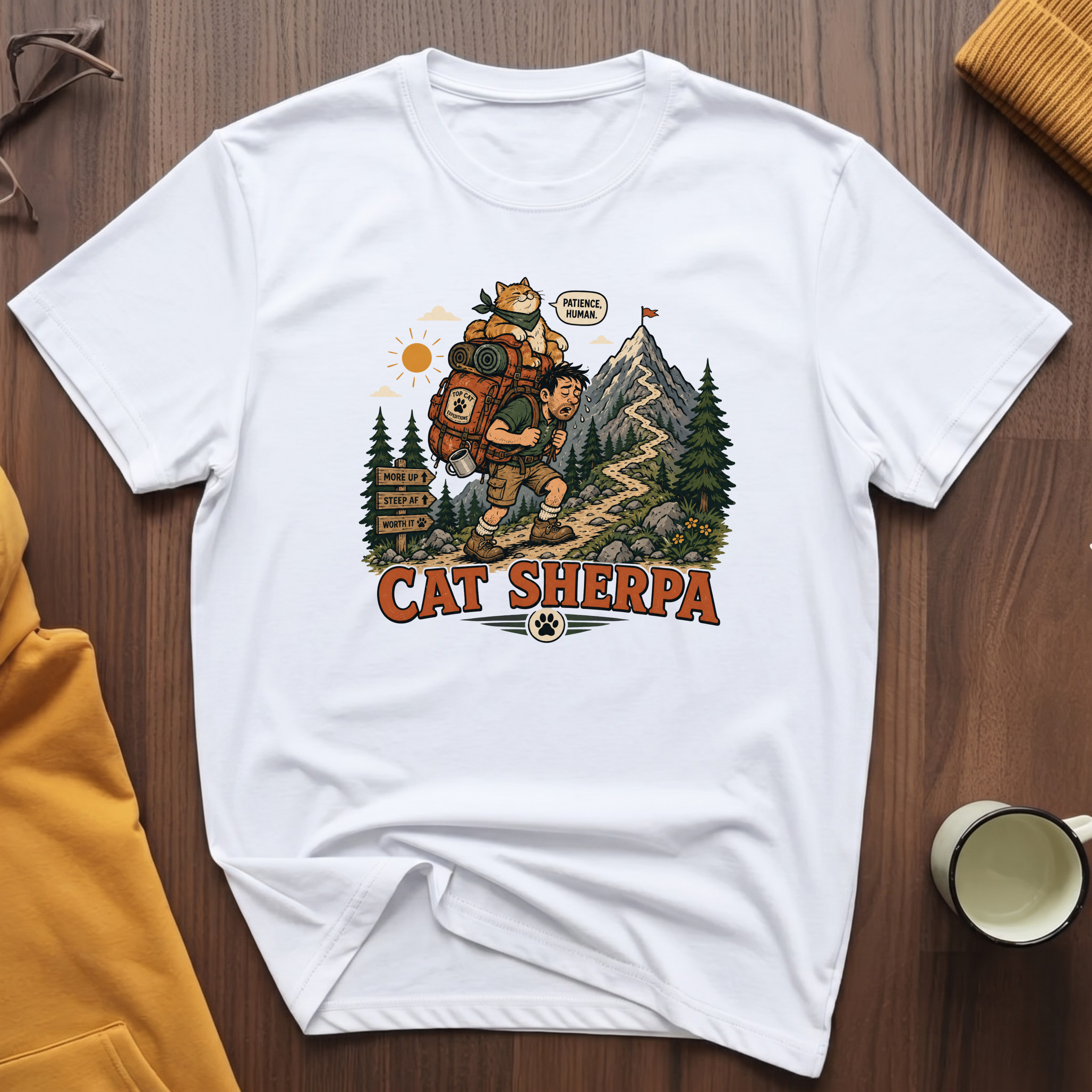 Cat Sherpa T-Shirt