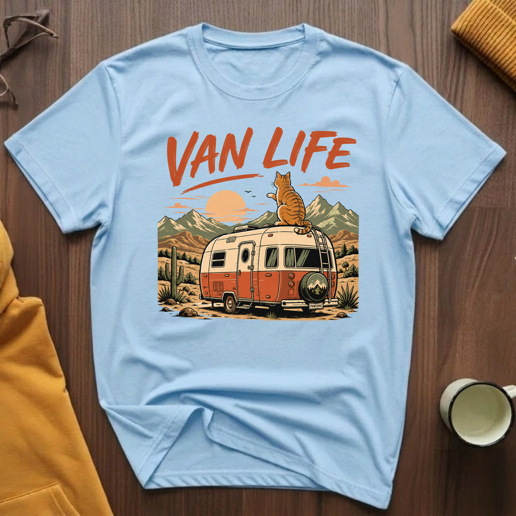 Van Life Cat T-Shirt