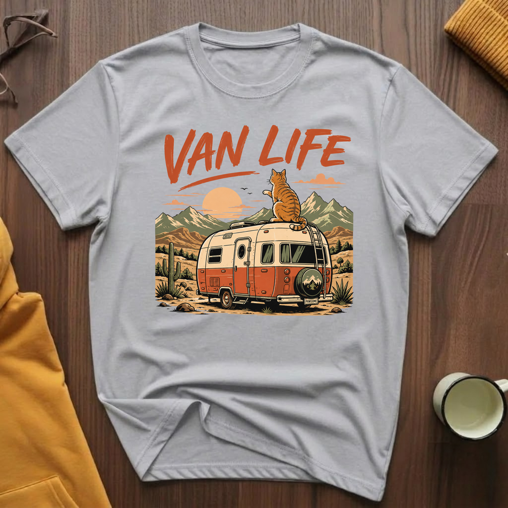 Van Life Cat T-Shirt