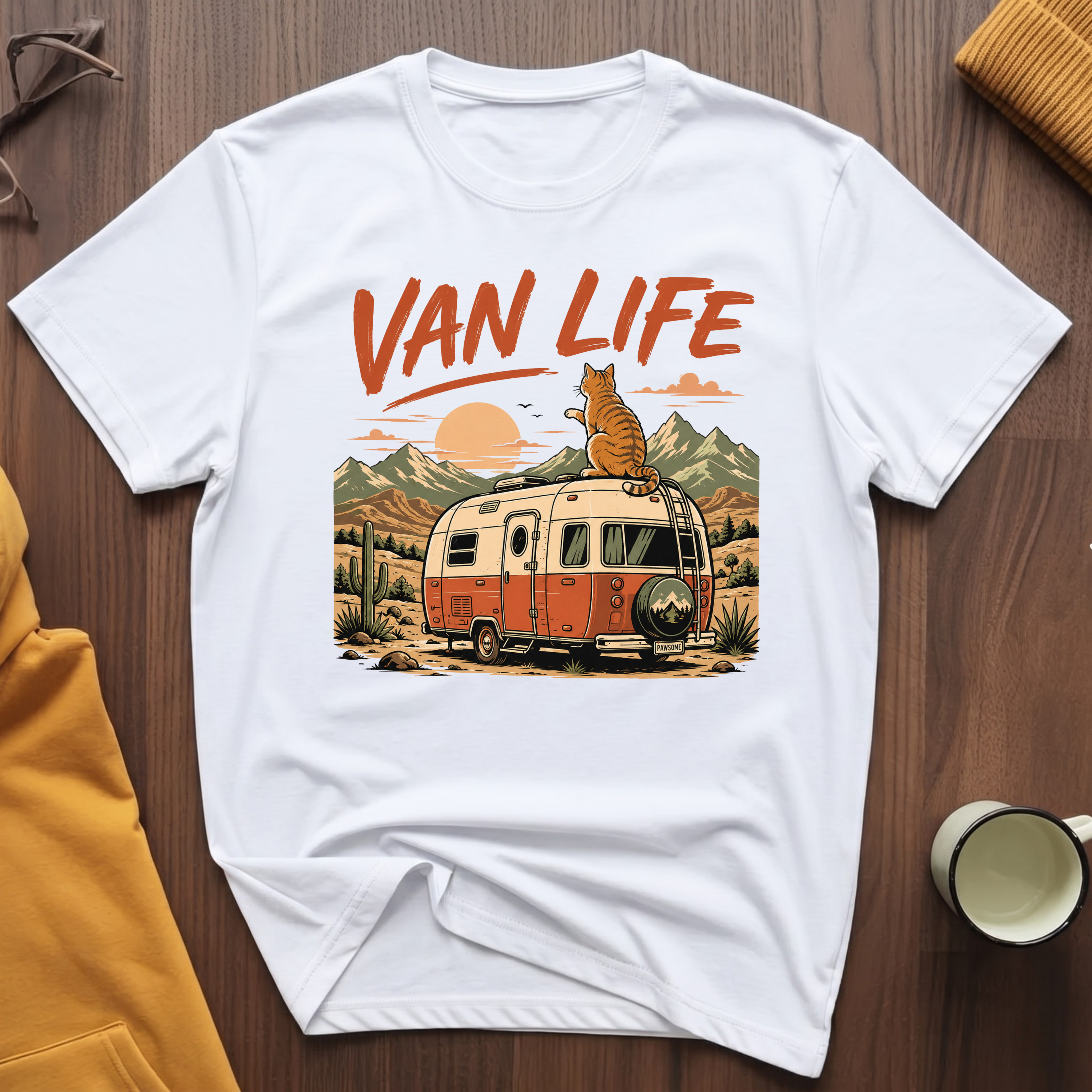 Van Life Cat T-Shirt