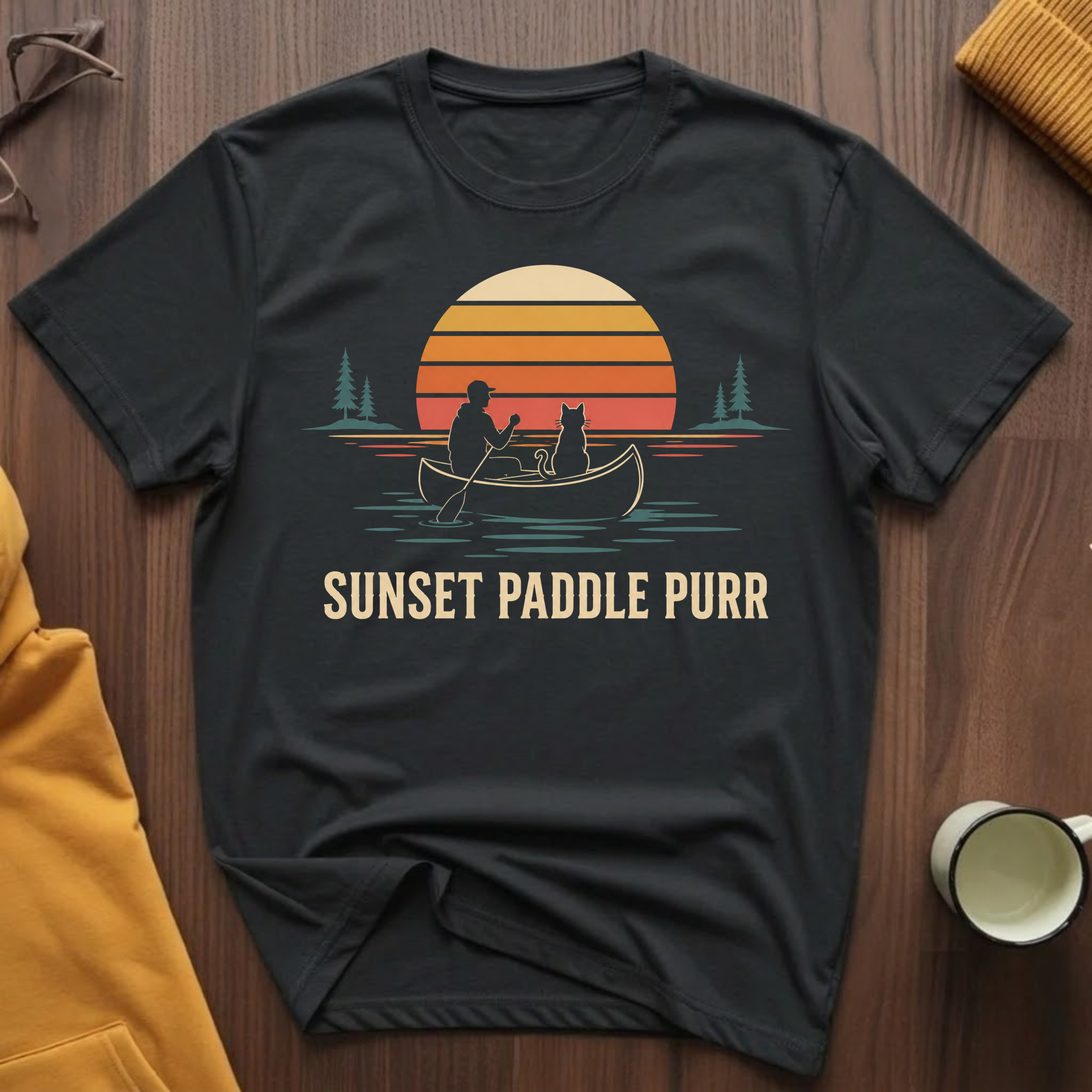 Sunset Paddle Purr T-Shirt